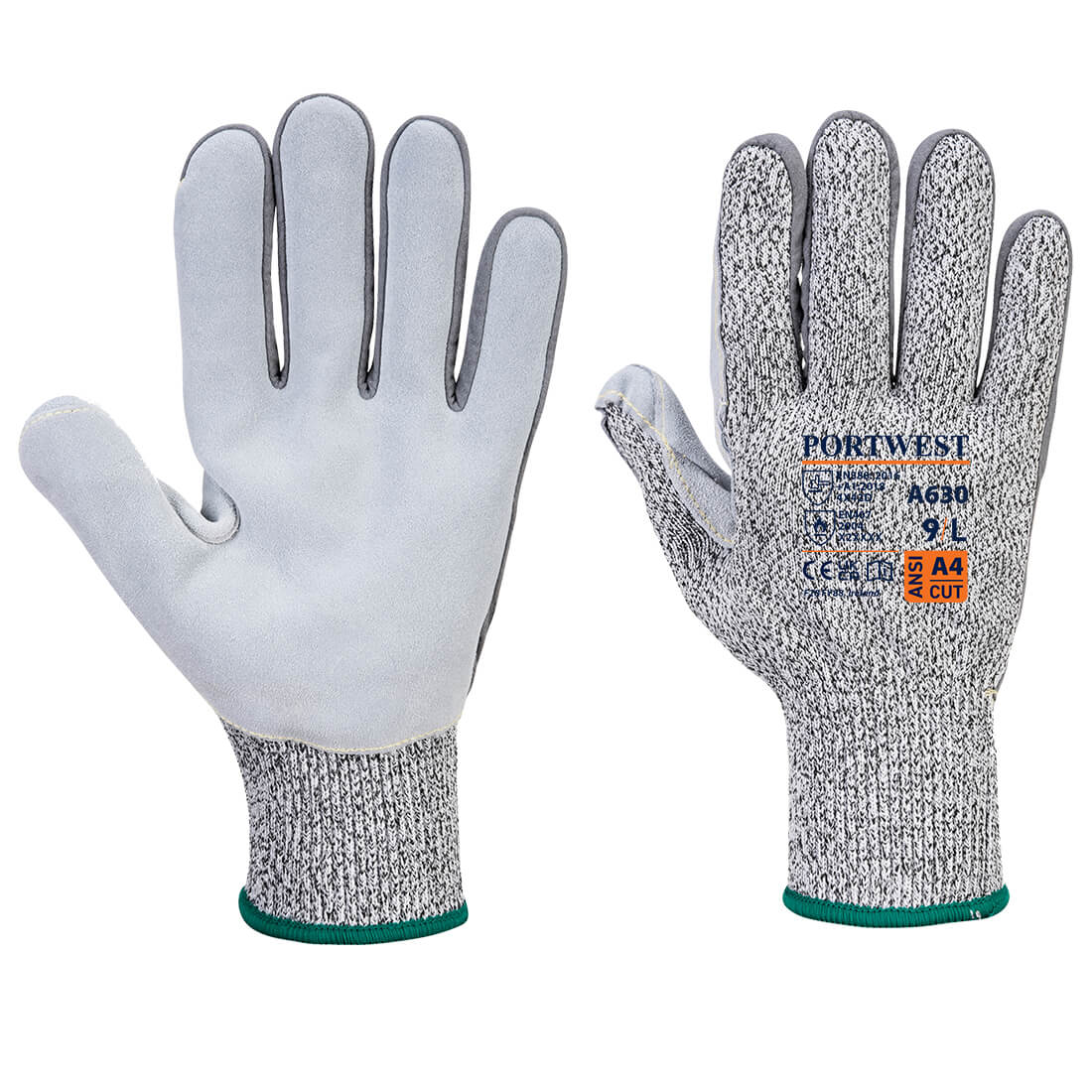 Gant Razor, Coupure D Couleur: Gris Taille L - Portwest
