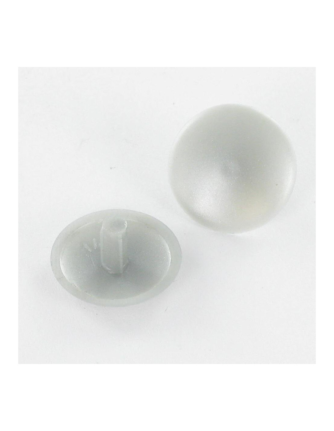 Cache Tête Plastique Diamètre De Tête: 15 Dt 3 Longueur 6 Ral9006 Aluminium Blanc-1 Pièce