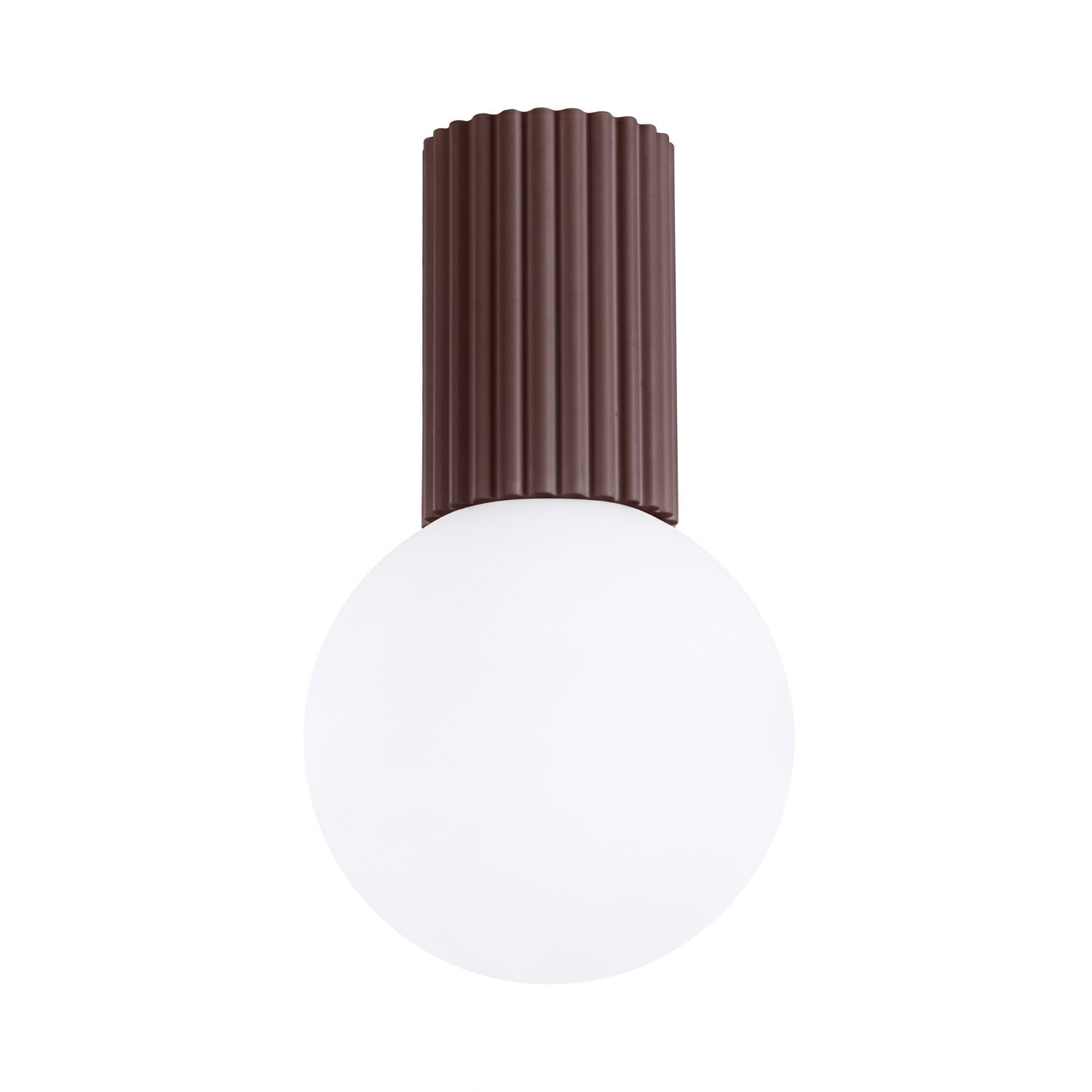 Plafonniers Halo Aluminium/verre Brun 1xg9 12cm Sollux
