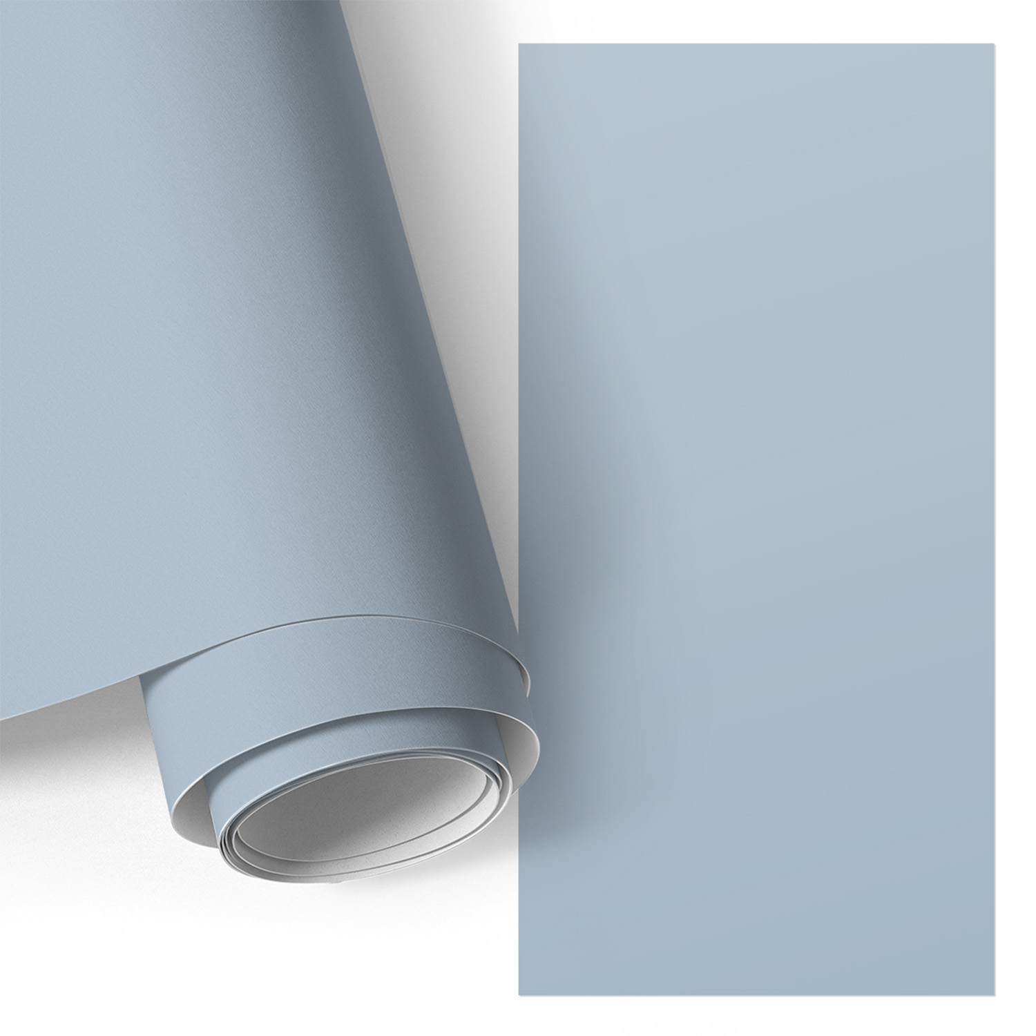 Film Auto-adhésif - Adhésif Décoratif - Imperméable - Pour Meubles - Pour Portes Bleu Pastel 65x130 Cm