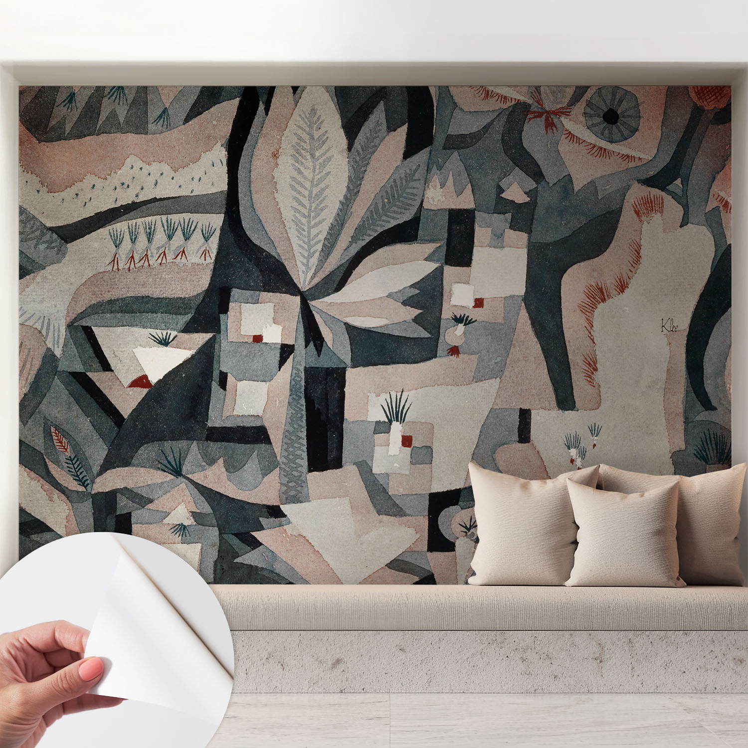 Papier Peint Autocollant Mural Avec Colle Pour Salon Et Chambre Décoration Murale Rapide Abstraction De La Nature 208x146 Cm
