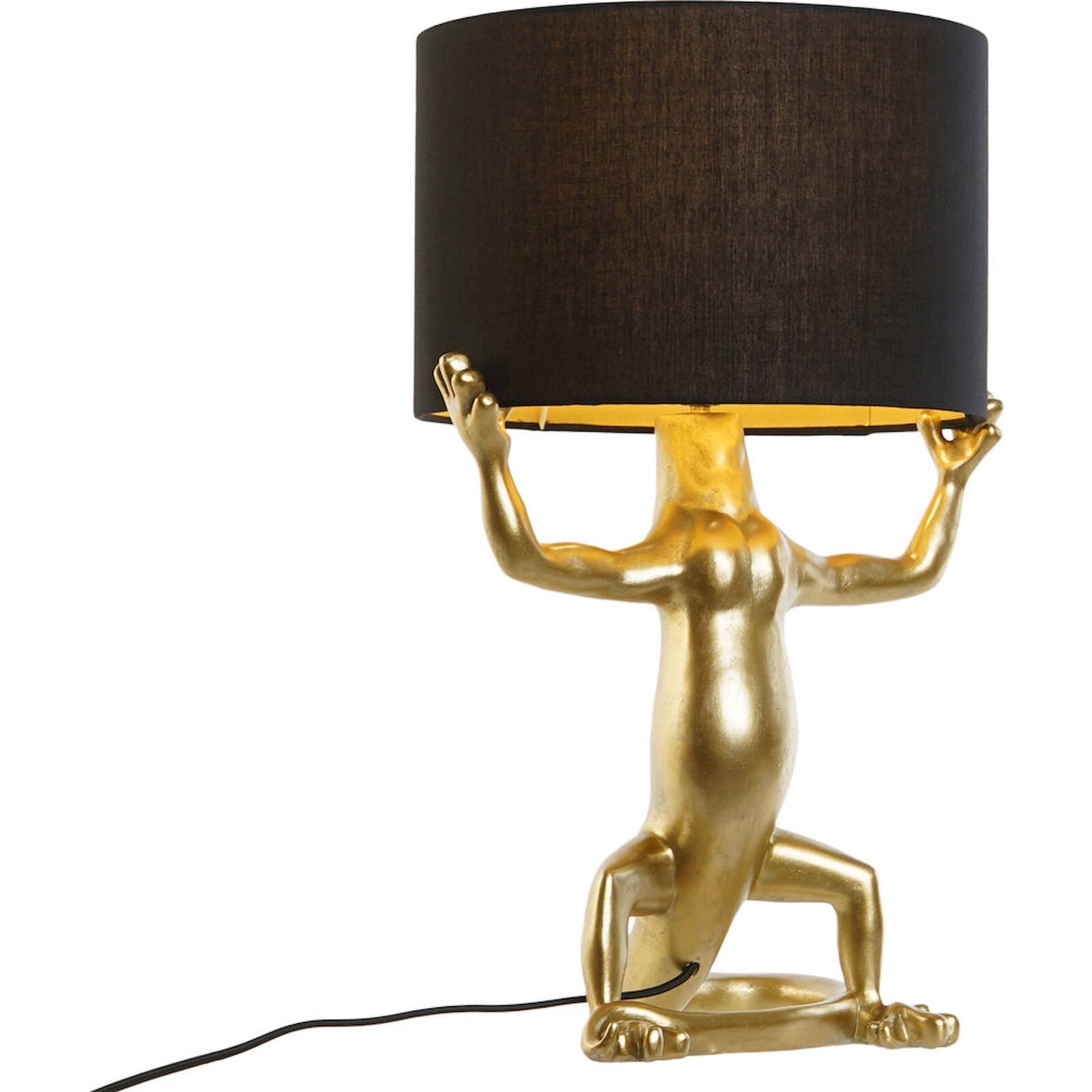 Lampe De Salon Lézard Doré Élégance Et Originalité - Doré Avec Nuances Noires