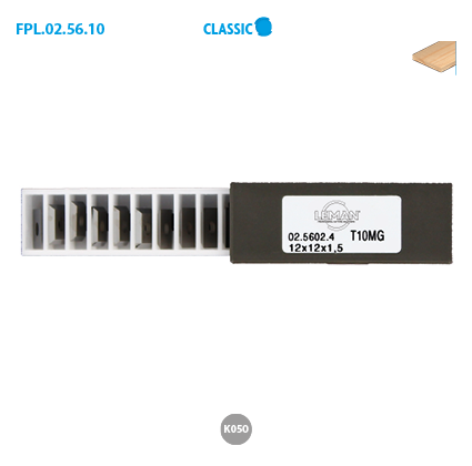 Boite De 10 Plaquettes Réversibles Au Carbure 45° Classic A Larg. 12 Long. 20 Ep. 1,5mm