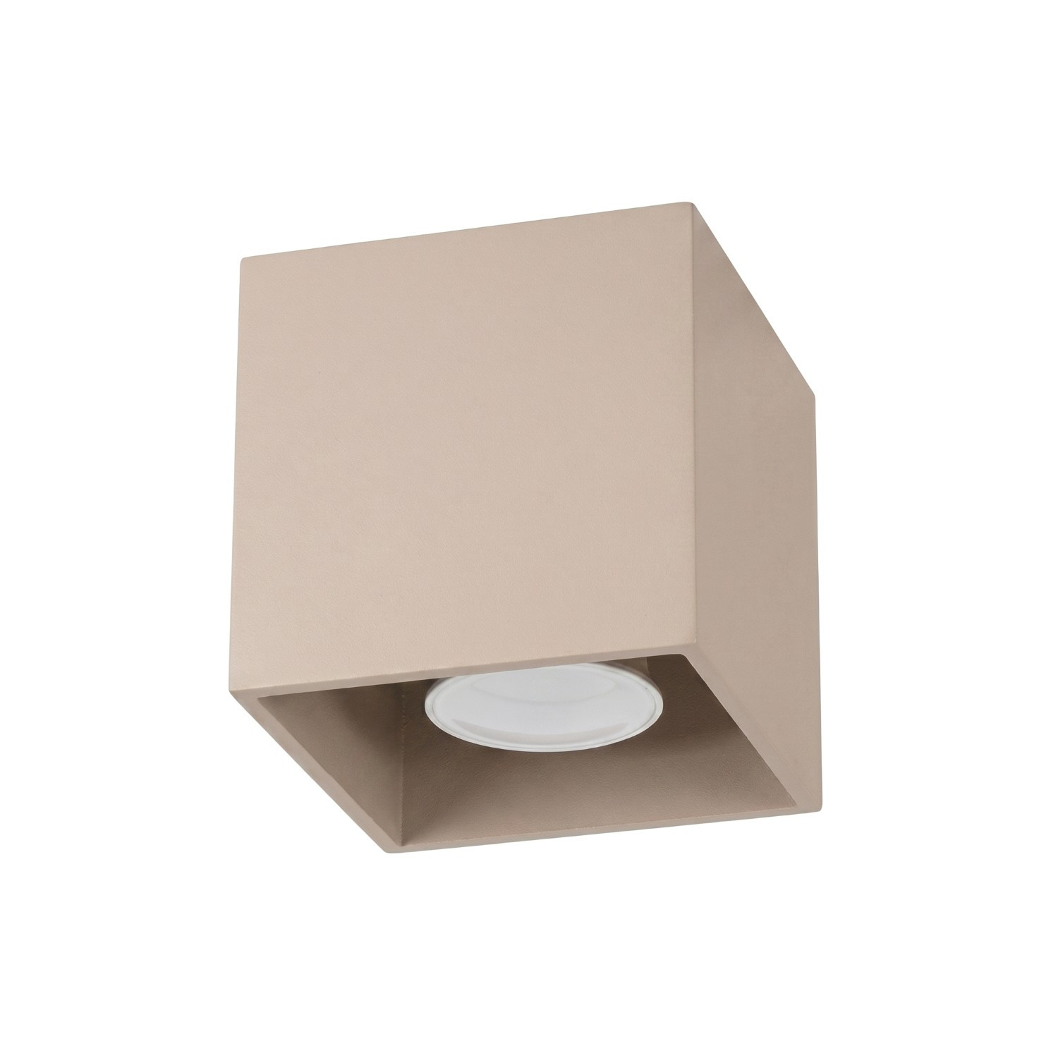 Plafonniers Quad Aluminium Taupe 1xgu10 10cm Sollux