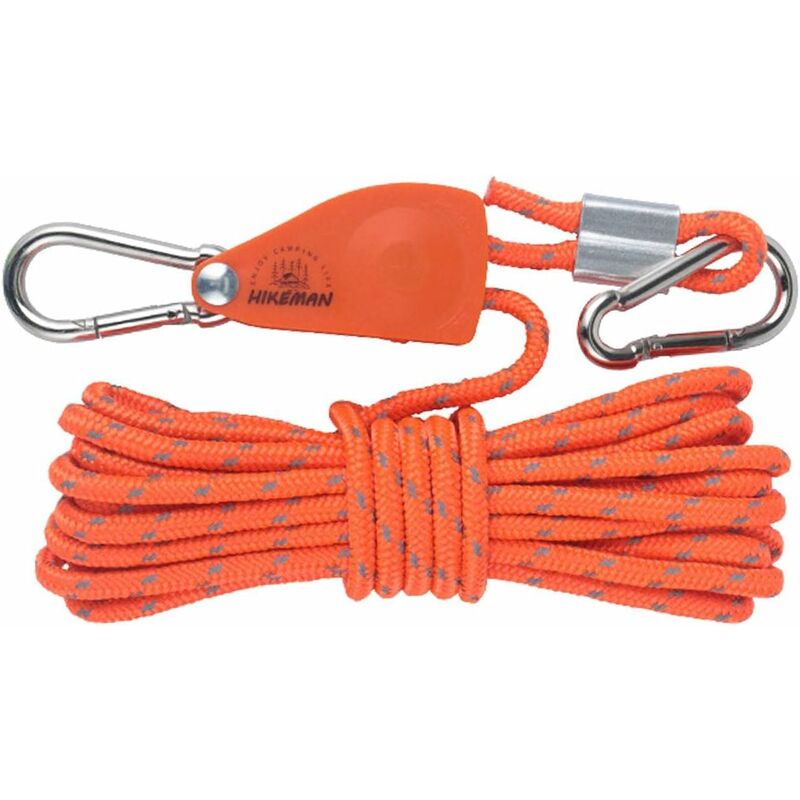 Corde De Haubanage De Tente Corde De Tente Réfléchissante Avec Tendeur Pour Trekking, Randonnée, Randonnée - Corde Utilitaire Avec Tendeurs Pour Bâche De Tente, Abri D'Auvent