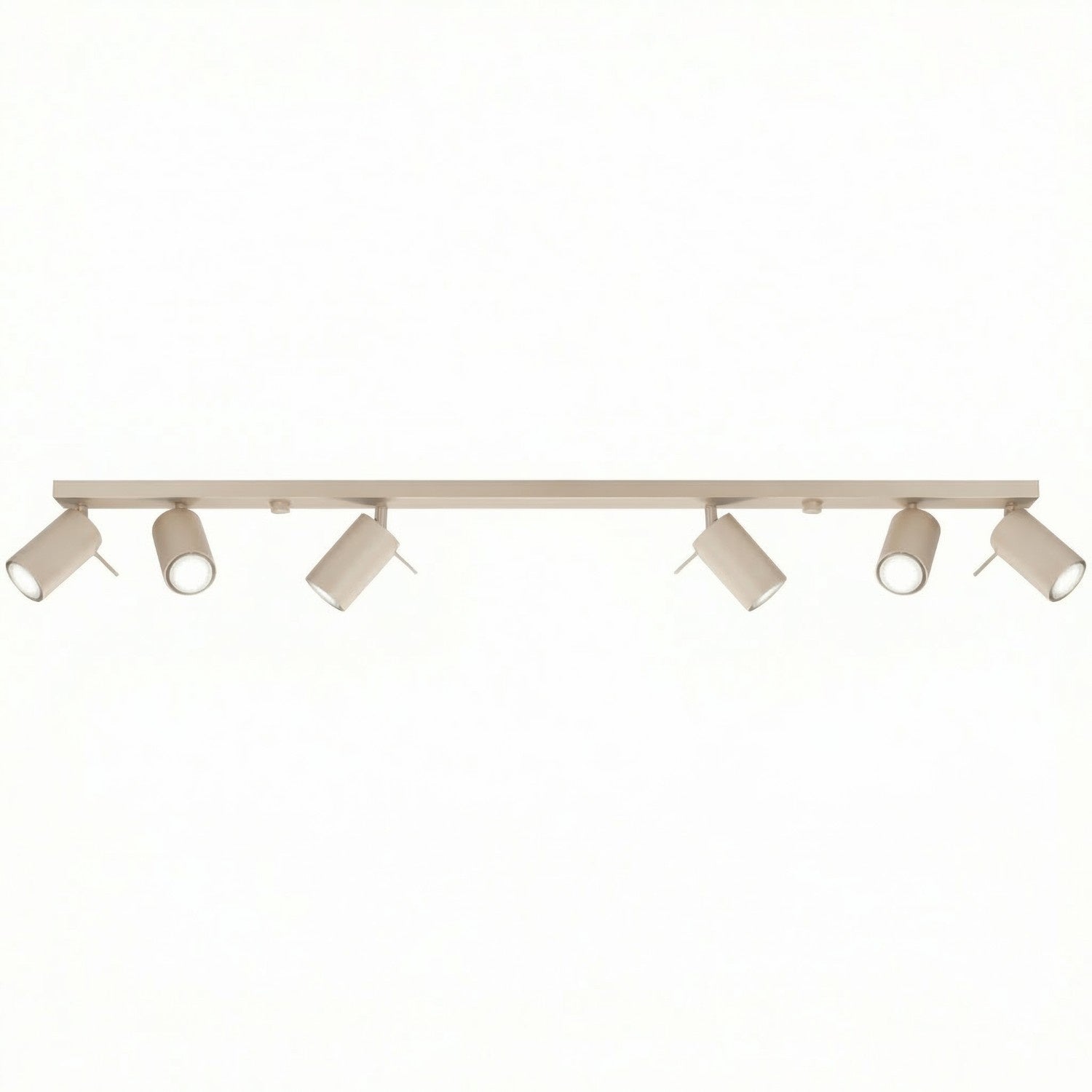 Plafonnier Moderne À Spots Taupe 118 Cm 6xgu10 10 W Ring Sollux Lighting