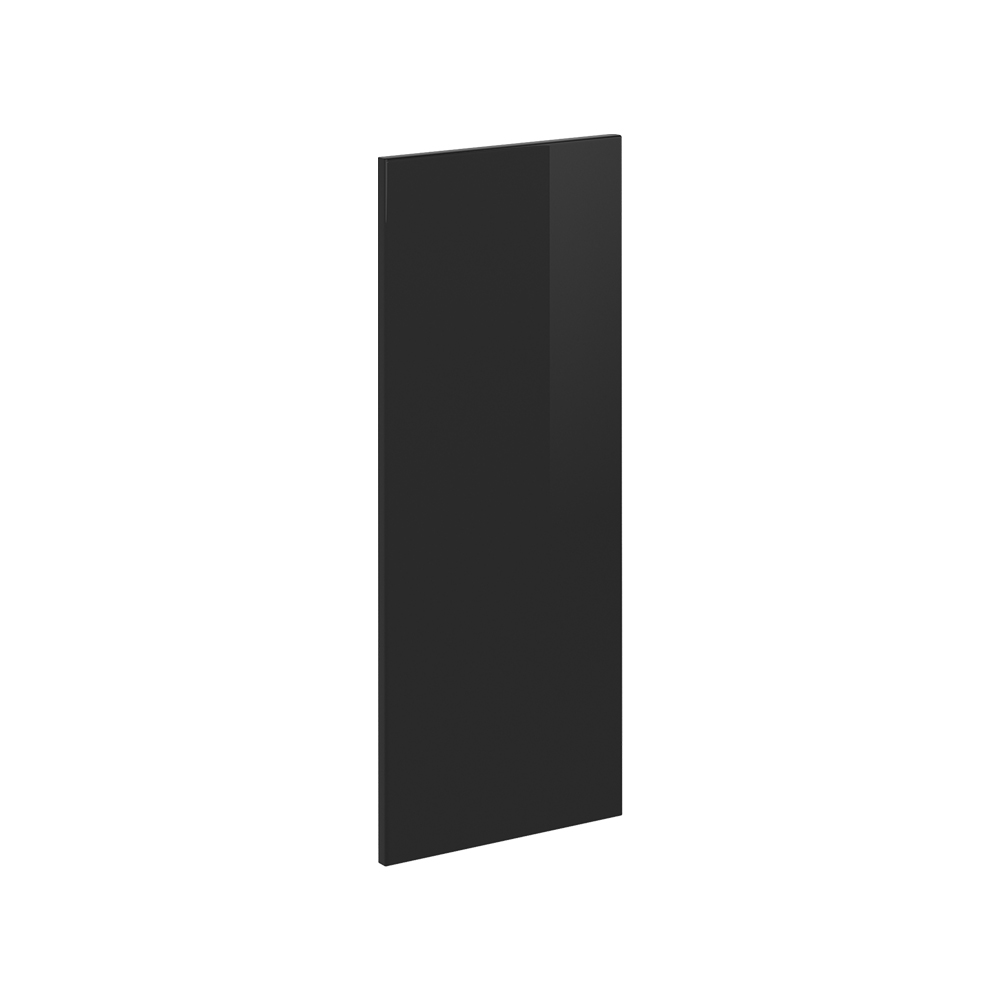 Façade De Cuisine R-line, Noir Haute Brillance, 29.6x71.3cm Façade De Meuble Pour Meuble Bas Coulissant, Vicco