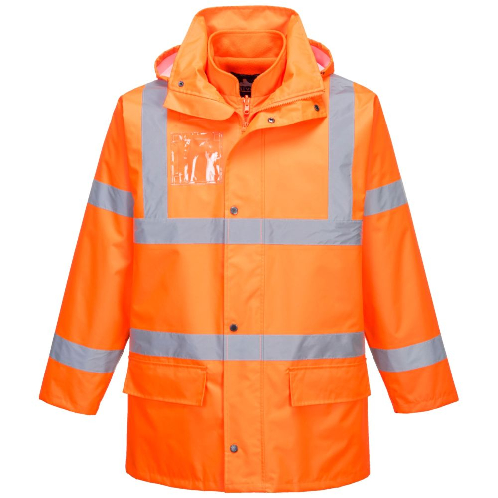 Portwest - Parka Haute Visibilité Essential 5 En 1 Orange Xl