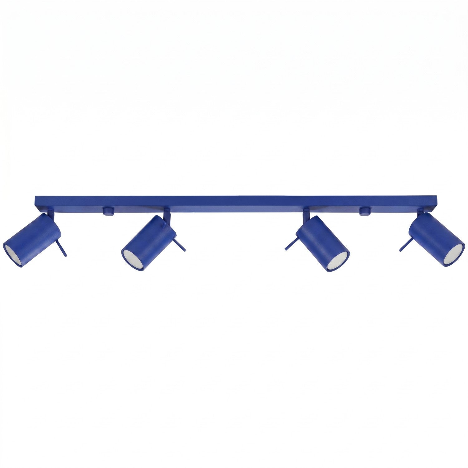 Plafonnier Moderne Barre 80 Cm 4 Spots Gu10 10 W Bleu Outremer Ring Sollux Lighting
