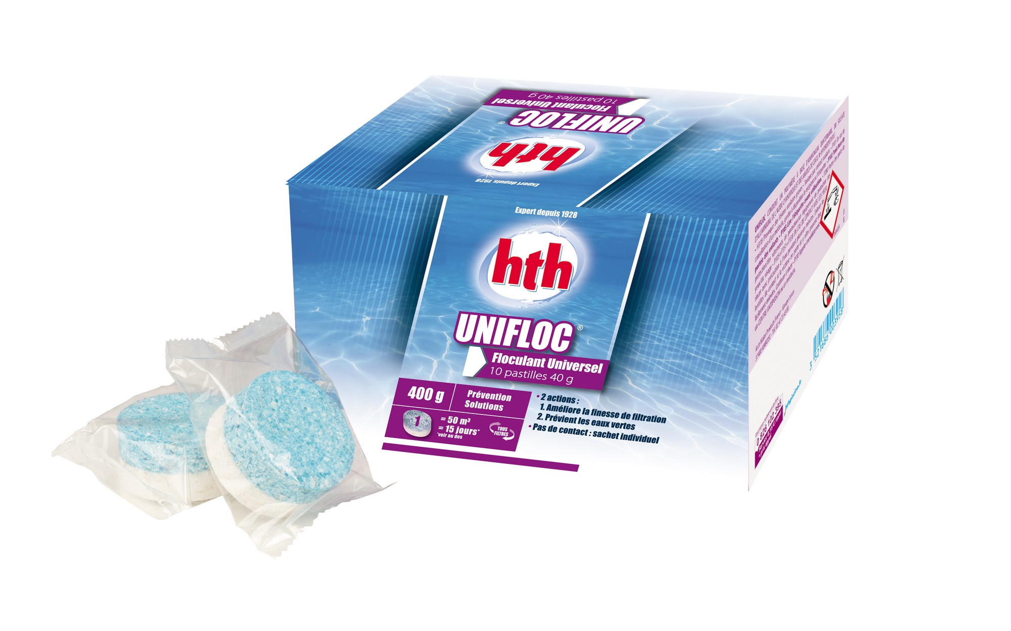 Hth - Unifloc Pastilles 40g - Floculant Universel - 400g - 00251462