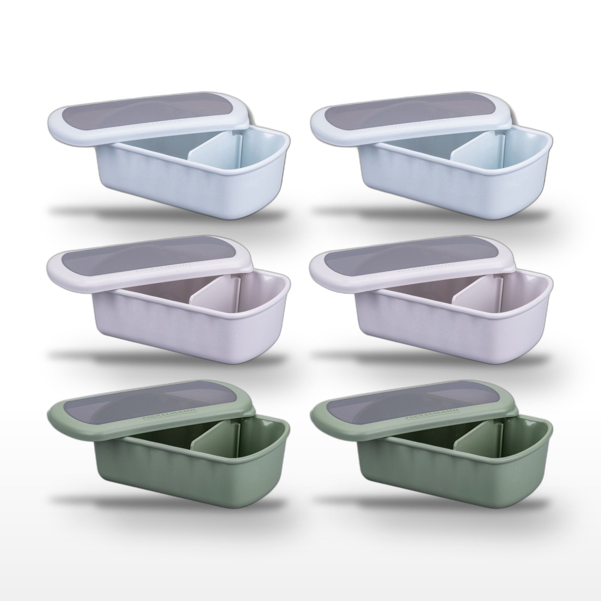 Lot De 6 Lunch Box 1l Avec 6 Ustensiles De Cuisine Fackelmann Storage