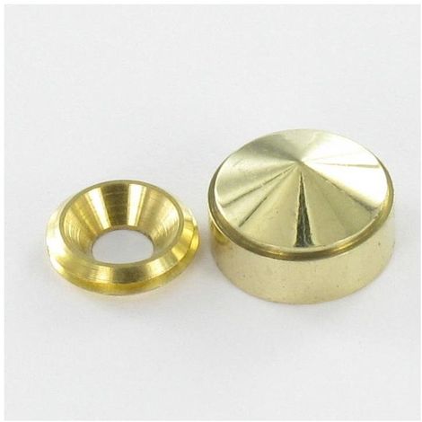Rosace Conique Ou Cache Vis (1 Rosace Et 1 Cuvette De Vis) Laiton Diamètre 25 Pour Vis M6-1 Pièce