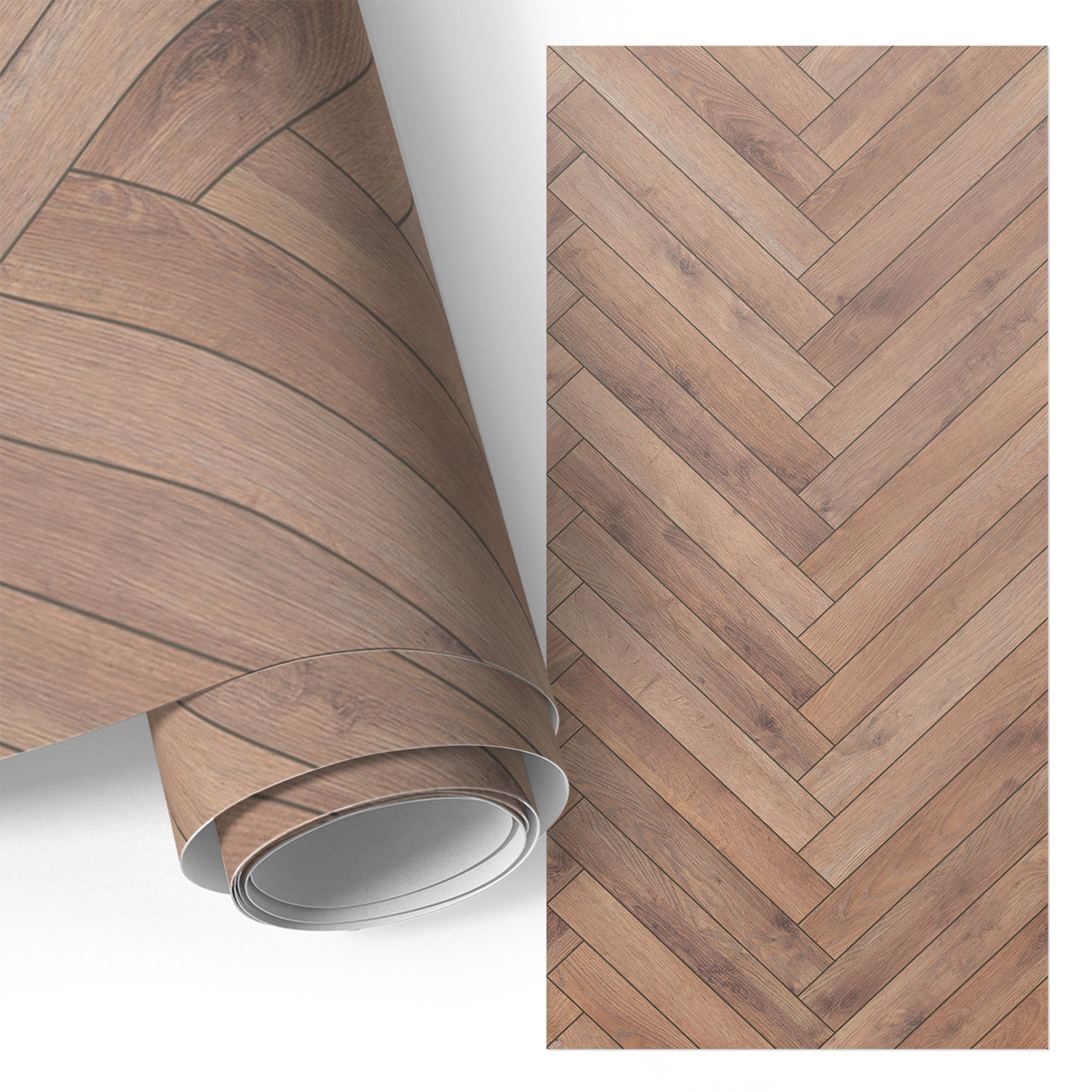 Film Adhesif Autocollant - Design Moderne - Imperméable - Pour Meubles - Pour Plans De Travail Chevrons En Bois 50x100 Cm