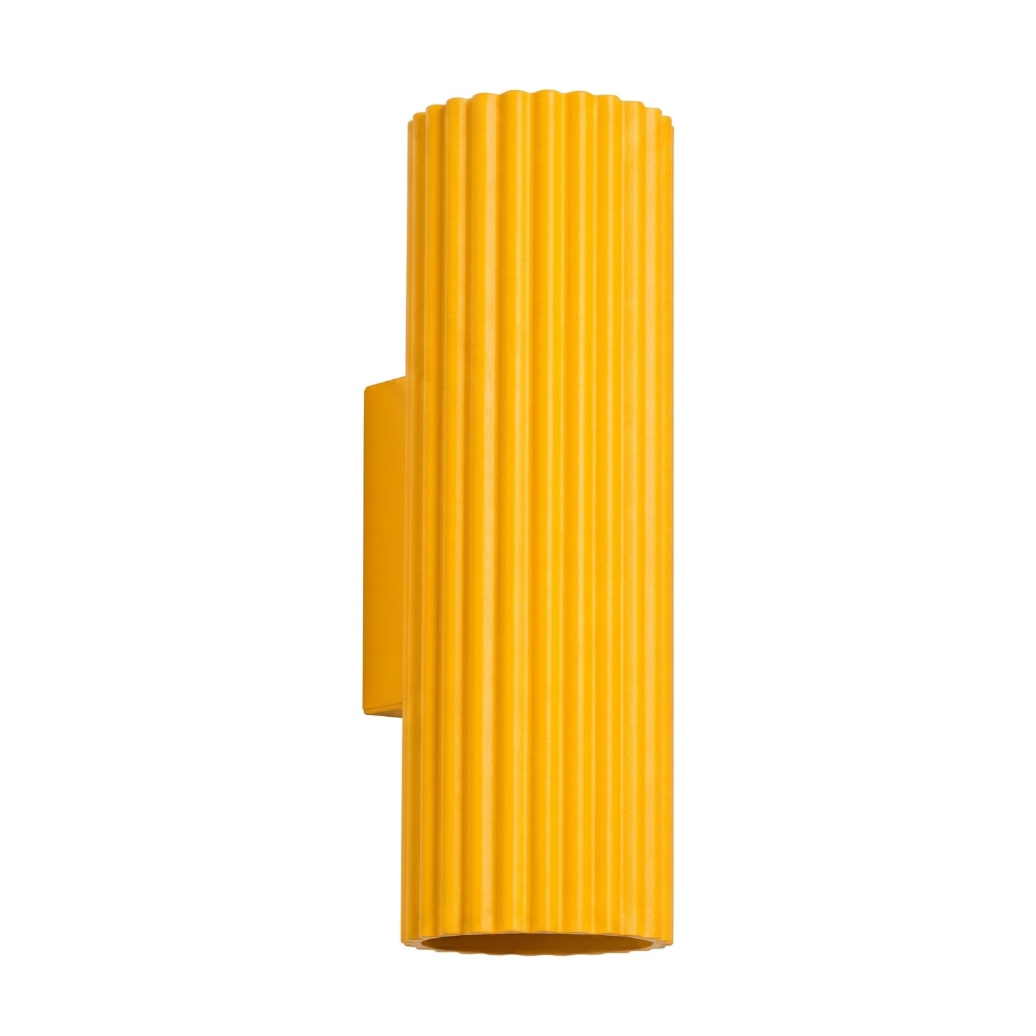 Applique Murale Moderne Tubulaire Striée Jaune Haut Bas 2xgu10 10w Karbon Sollux Lighting