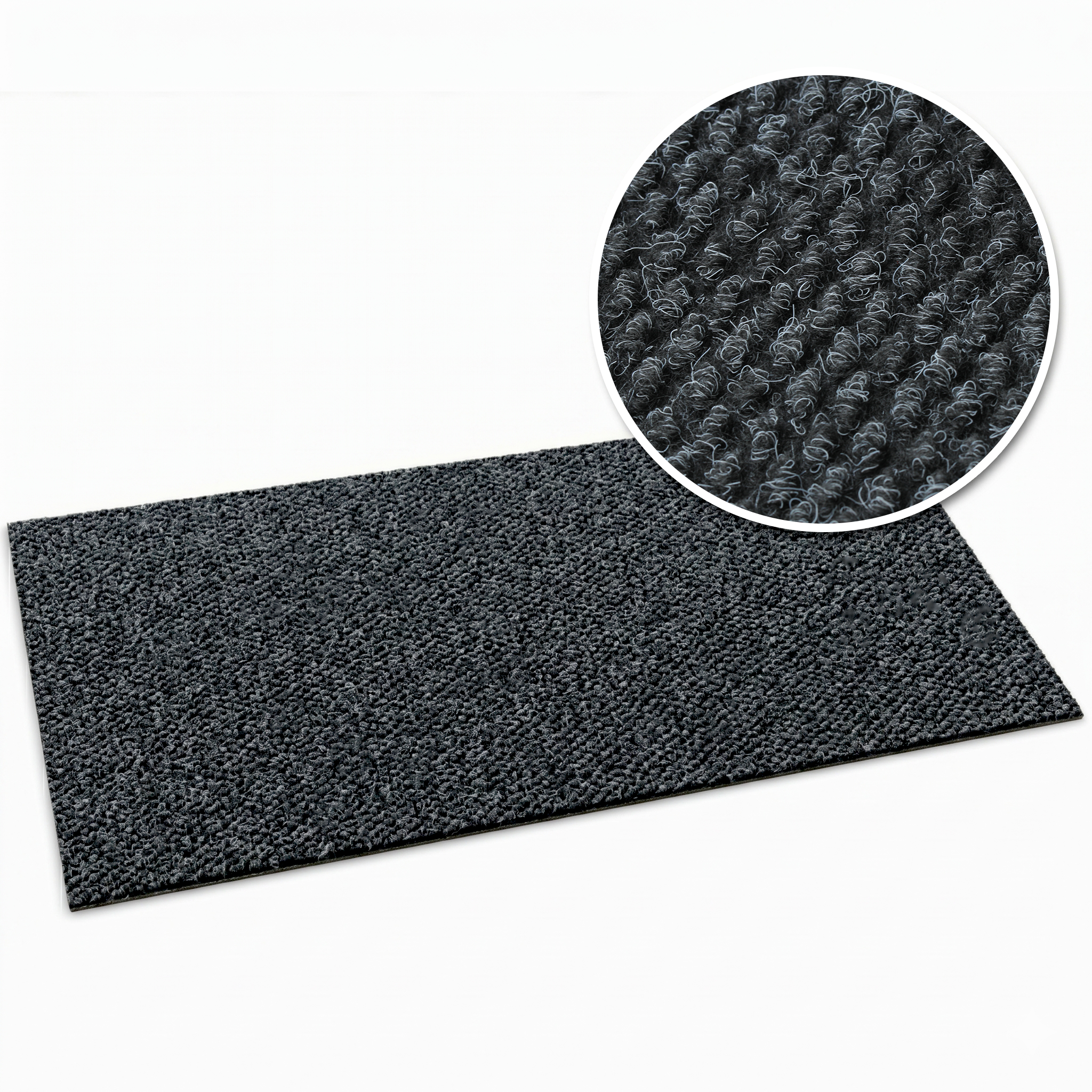 Tapis Anti-salissures Hong Kong Pro Anthracite, 100 X 100 Cm