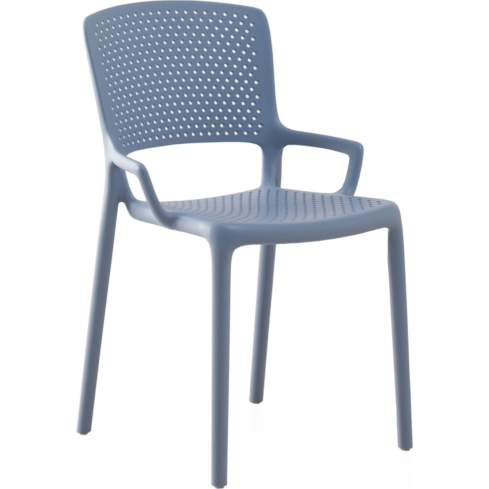Chaise Design Bleu Clair En Polypropylène Empilable Moderne - Bleu Clair Moderne