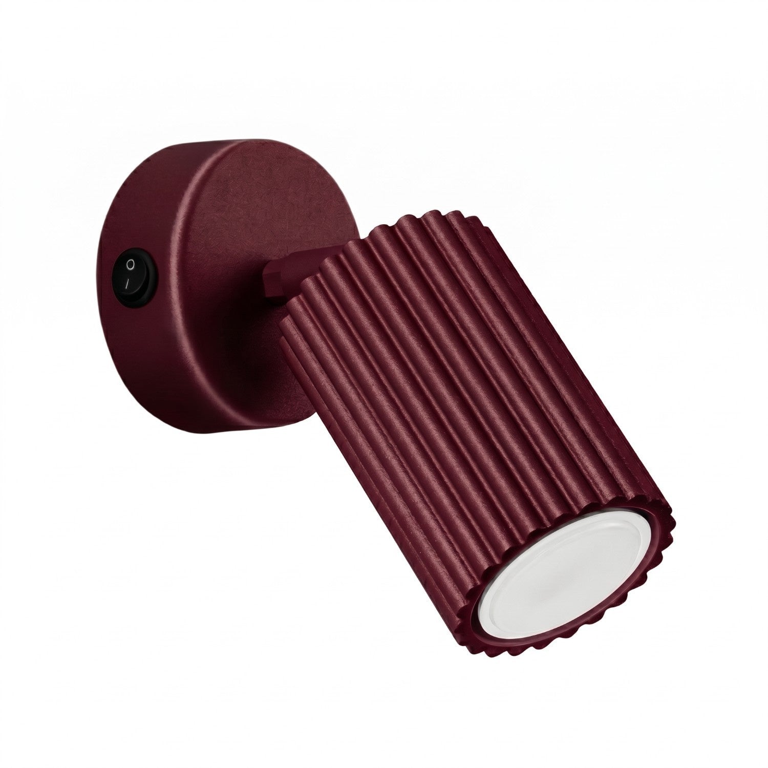 Applique Murale Orientable Bordeaux Rainurée 1xgu10 10w Karbon Sollux Lighting