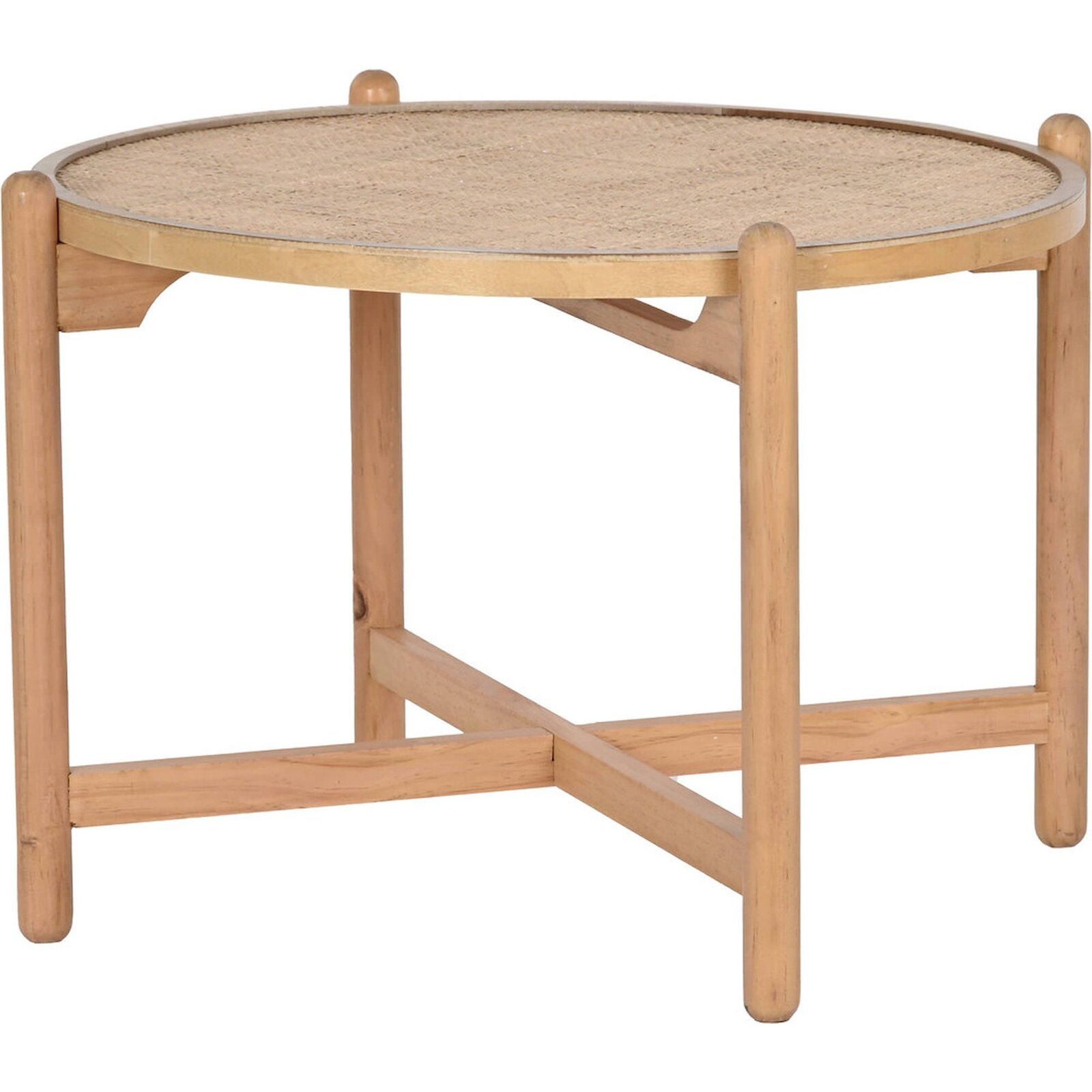 Table Basse Rotin Naturel Charme Et Élégance Salon - Bois Naturel Avec Des Nuances De Beige
