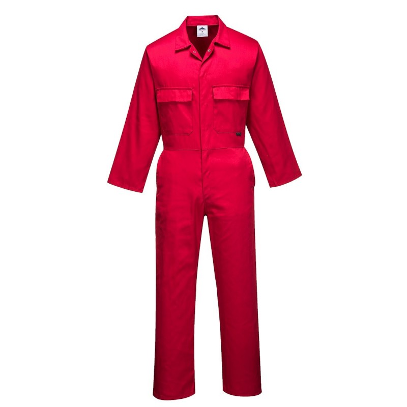 Combinaison Euro Work Rouge Xl - Fr(50-52) - Uk(40-41)
