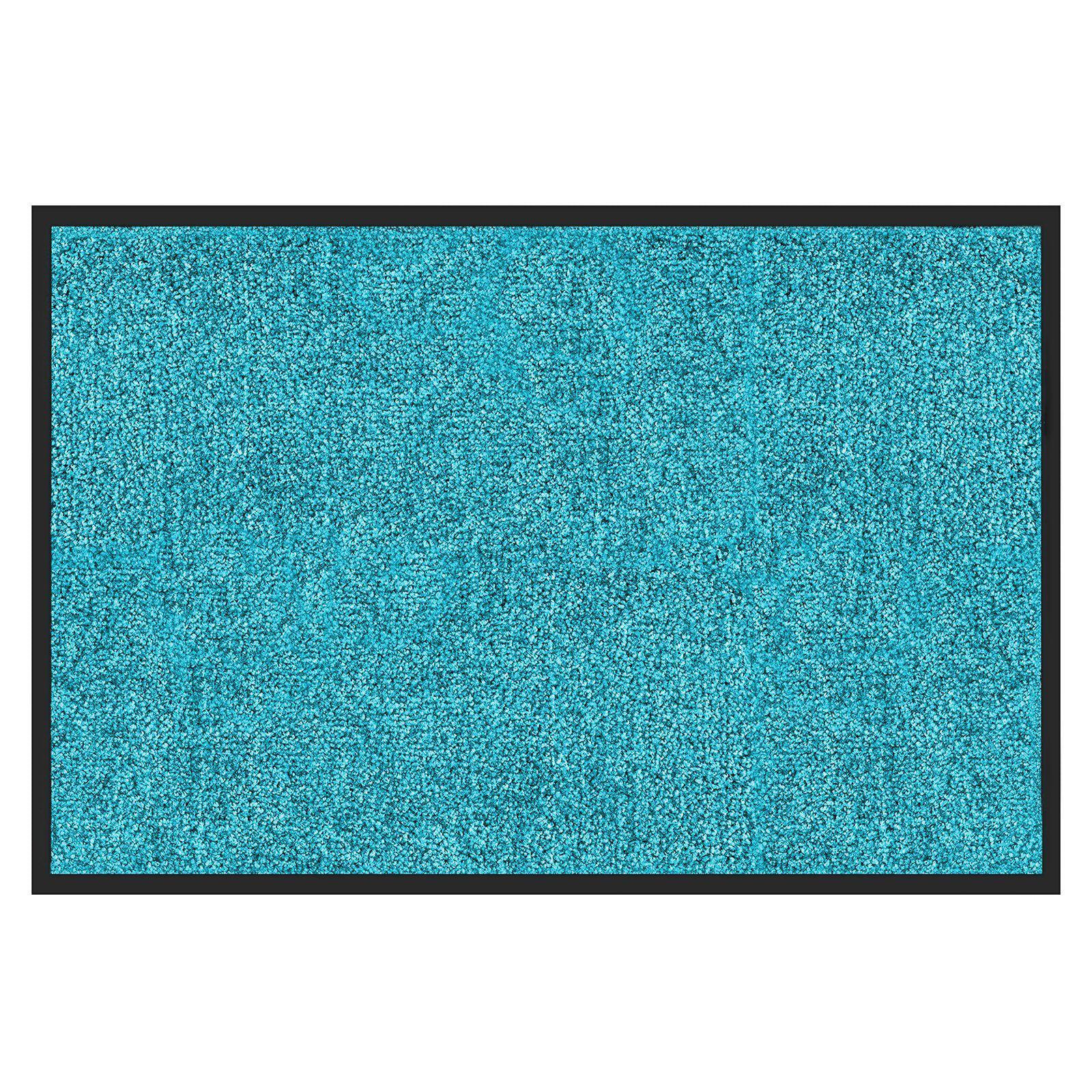 Karat - Tapis De Porte Paillasson D'Entrée Rhine Turquoise 120 X 180 Cm