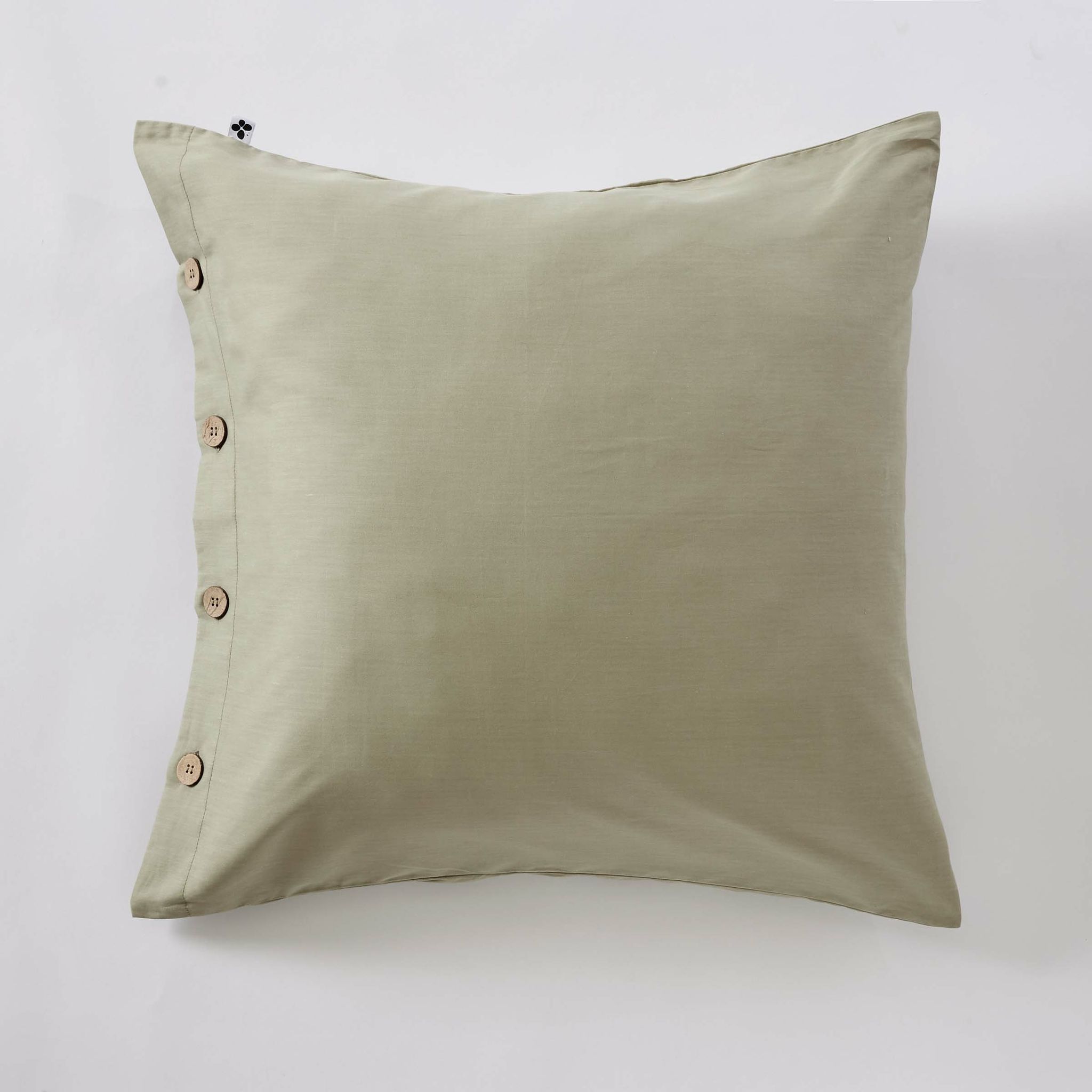 Taie D'oreiller 65 X 65 Cm Percale 120 Fils Sauge - Perrine