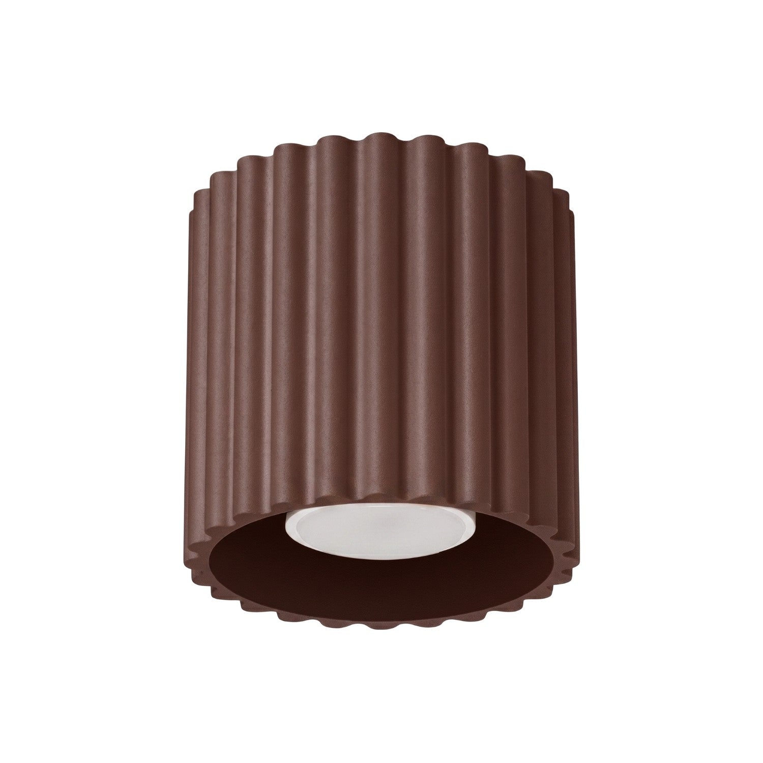 Spot De Plafond Moderne Strié Brun 1xgu10 10w Aura