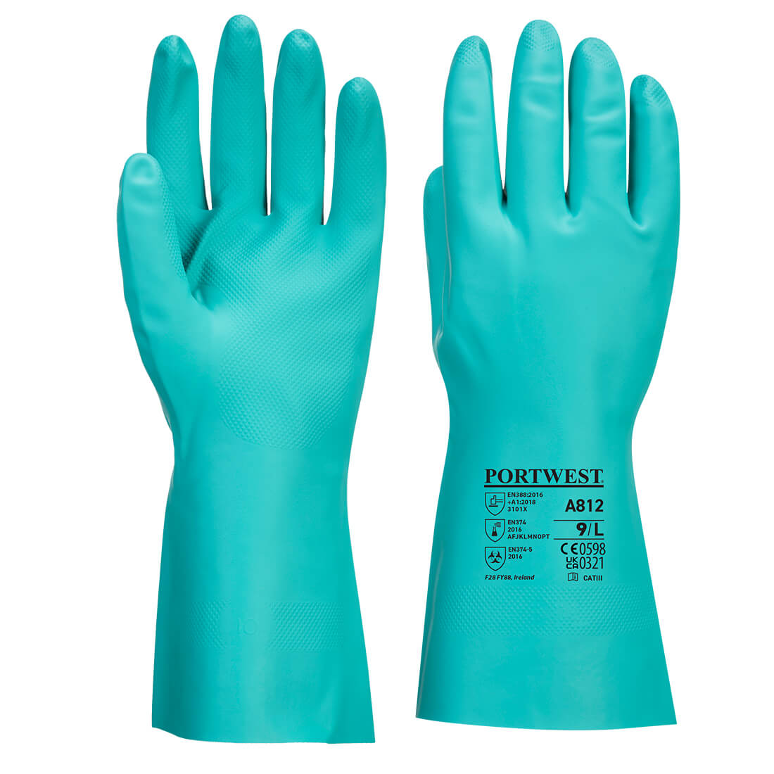 Gant Nitrosafe Plus Vert Xl Protection Chimique Supérieure - Portwest