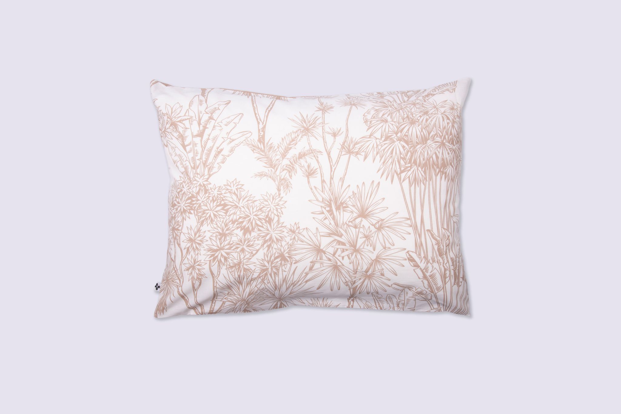 Taie D'oreiller 50 X 70 Cm - 100 % Coton 57 Fils - Imprimé Végétal Java