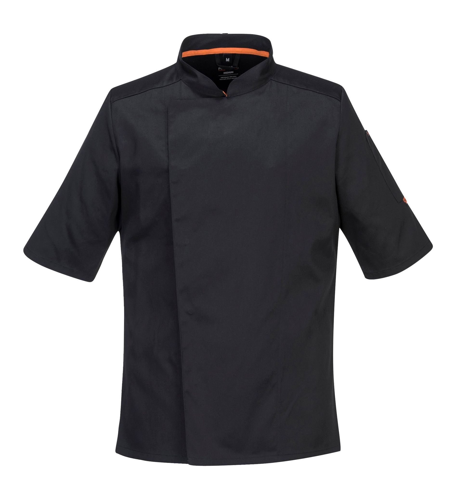 Veste De Cuisinier Maille Pro S/s Couleur: Noir Taille L Portwest