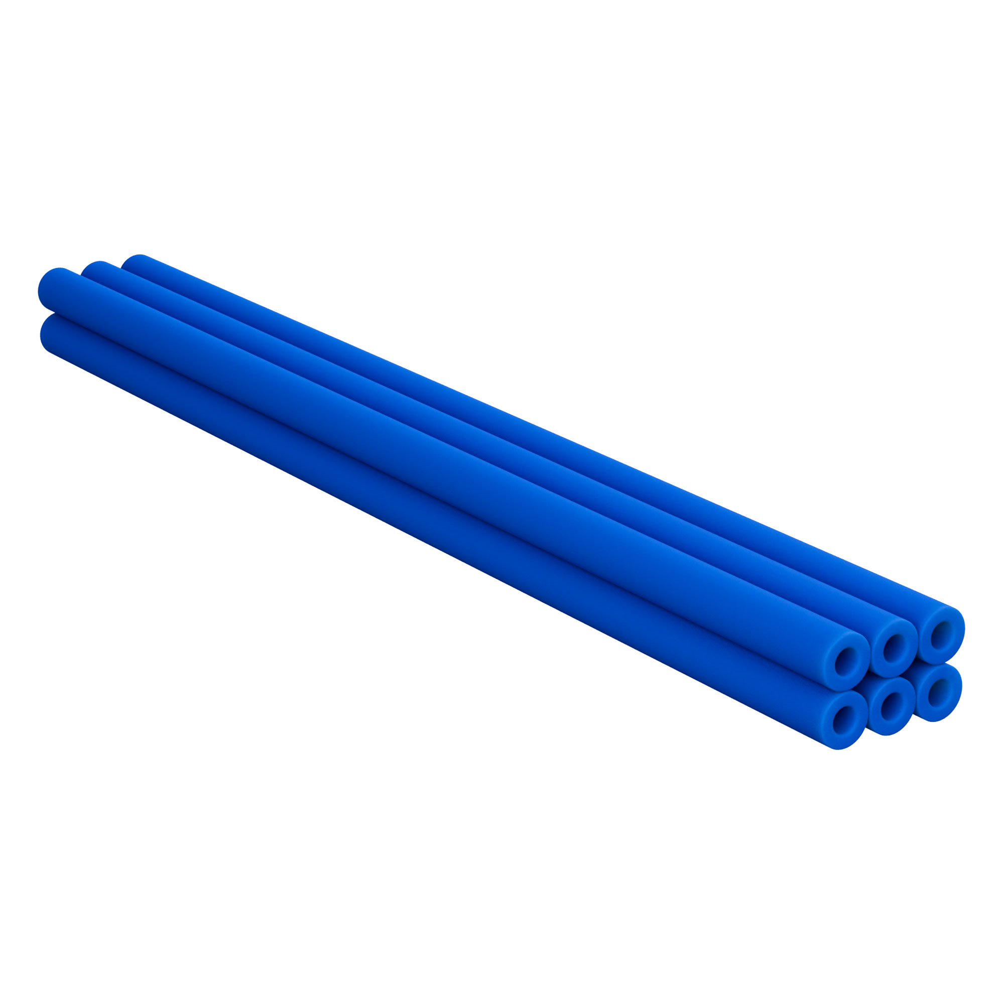 Jumpoo - Lot De 6 Tubes En Mousse De Caoutchouc 80 Cm Pour Trampolines Ou Travaux De Bricolage, Protection Et Sécurité, Bleu