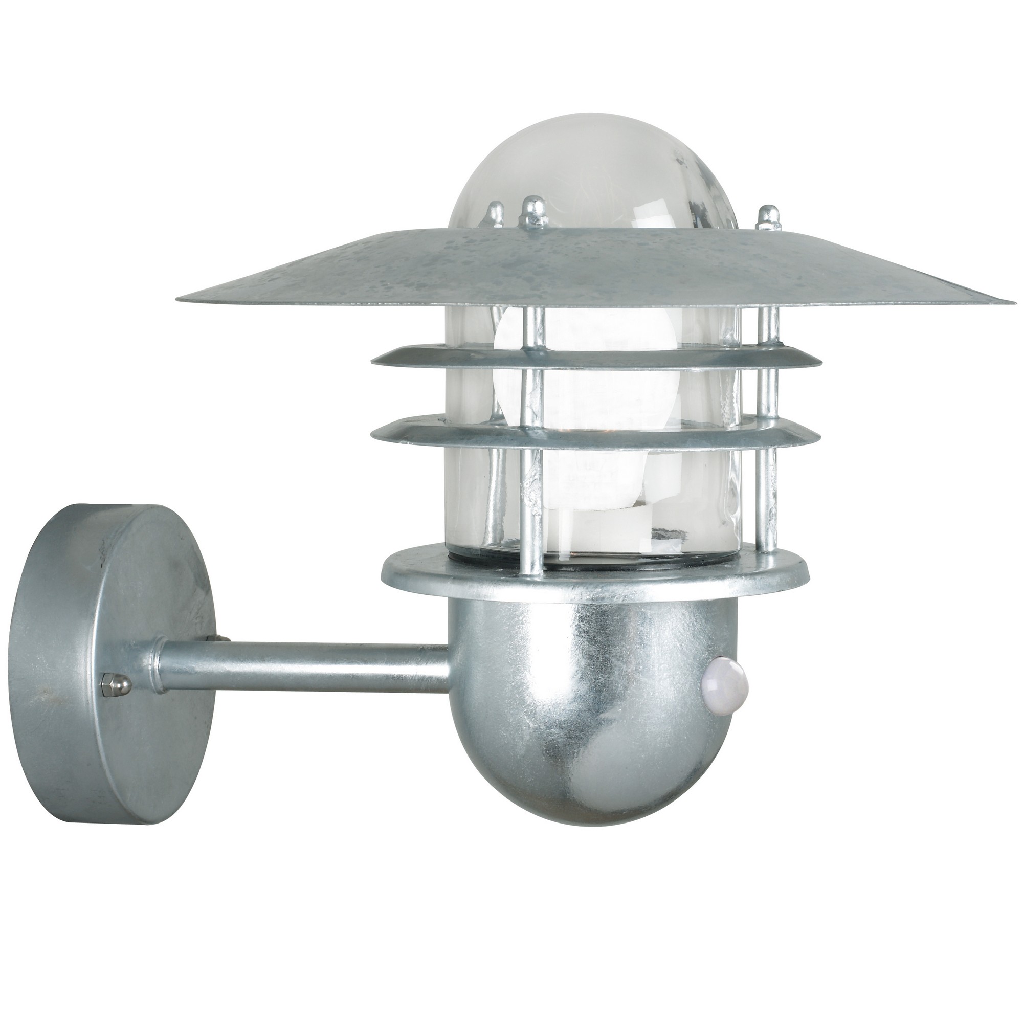 Applique Murale Agger Sensor Acier Galvanisé Acier Galvanisé, H.20 - Ip54 - E27 / Nordlux Extérieur