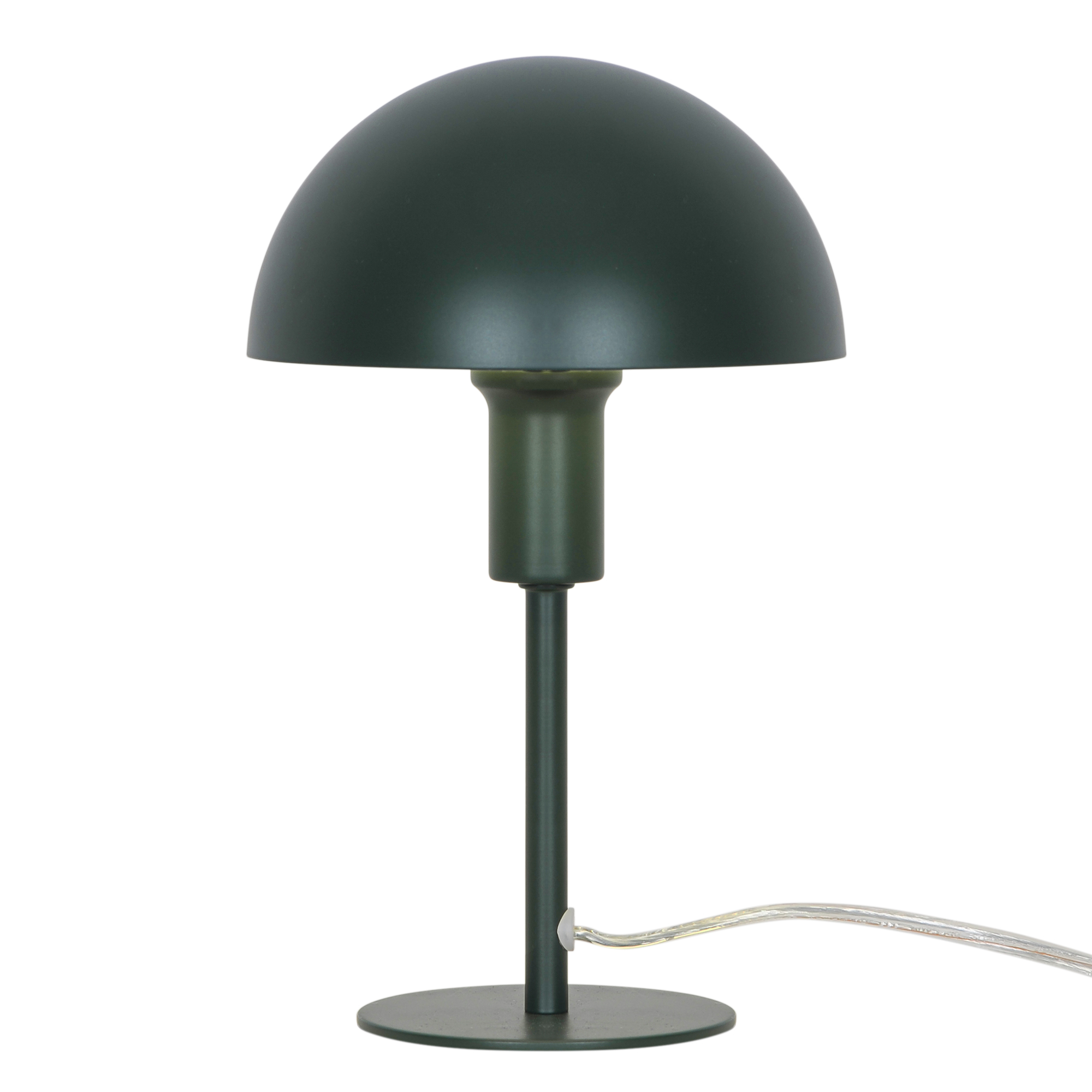 Lampe À Poser Ellen Mini Métal Vert Foncé, H. 25 - Ip20 - E14 / Nordlux Intérieur