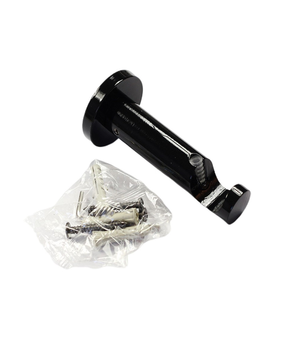 Secodir - 1 Support Ouvert Pour Tringle A Rideau Ø20 Métal Coloris - Noir