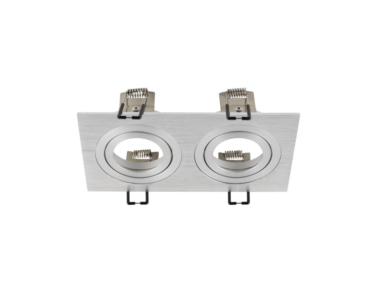 Cadre De Montage Pour Encastré New Tria® 155 Double Module Ip 20 Aluminium - Slv - 1008009