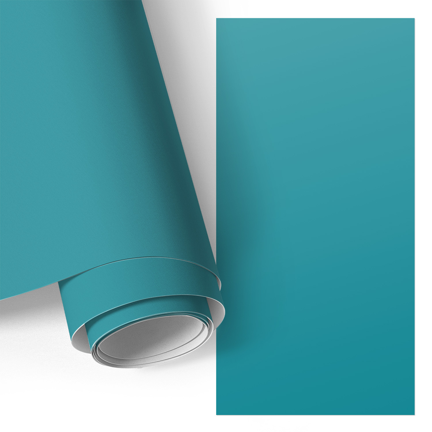 Film Adhésif - Adhésif Décoratif - Rénovation Facile - Idéal Pour Plan De Travail Ou Meubles De Cuisine Turquoise Froid 50x100 Cm
