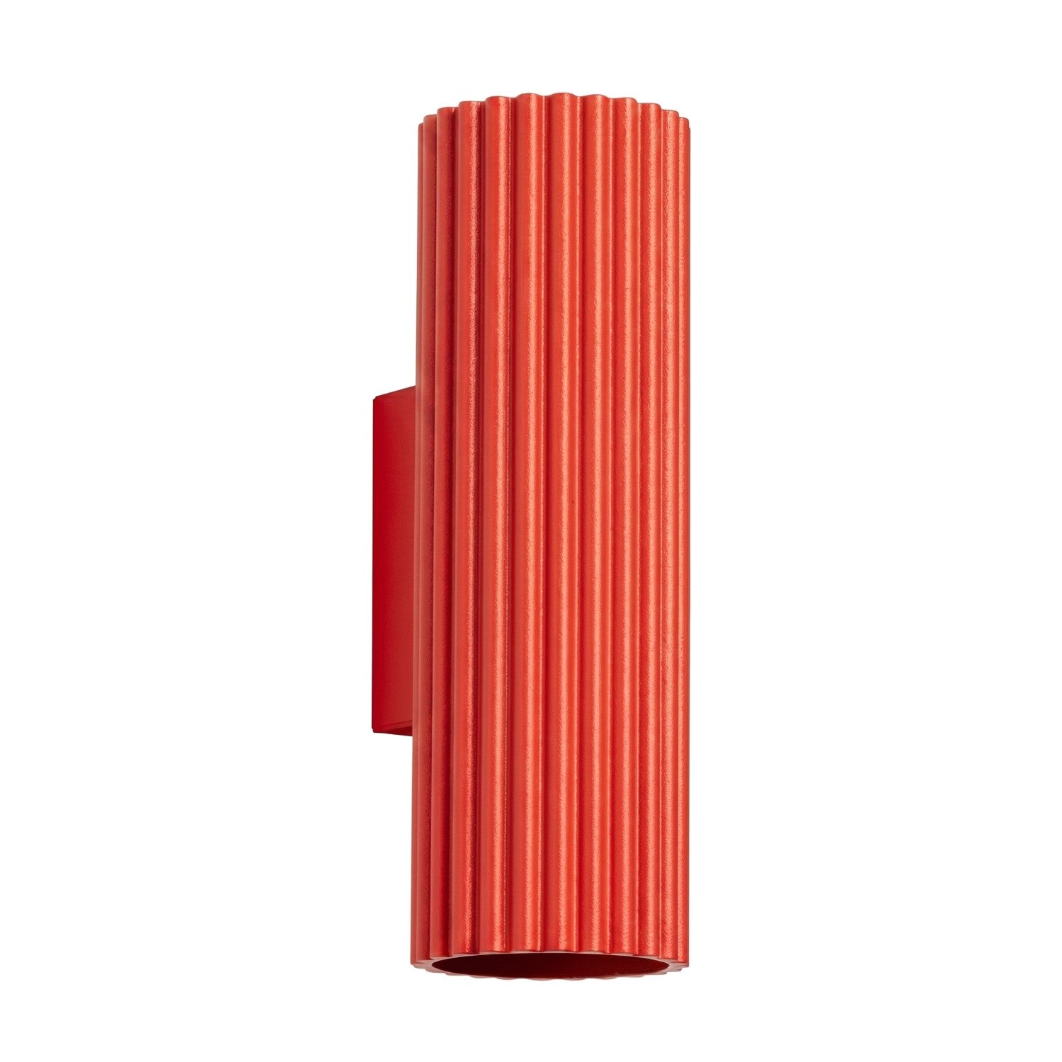 Applique Murale Moderne Rouge Tubulaire Rainurée 2xgu10 10w Karbon
