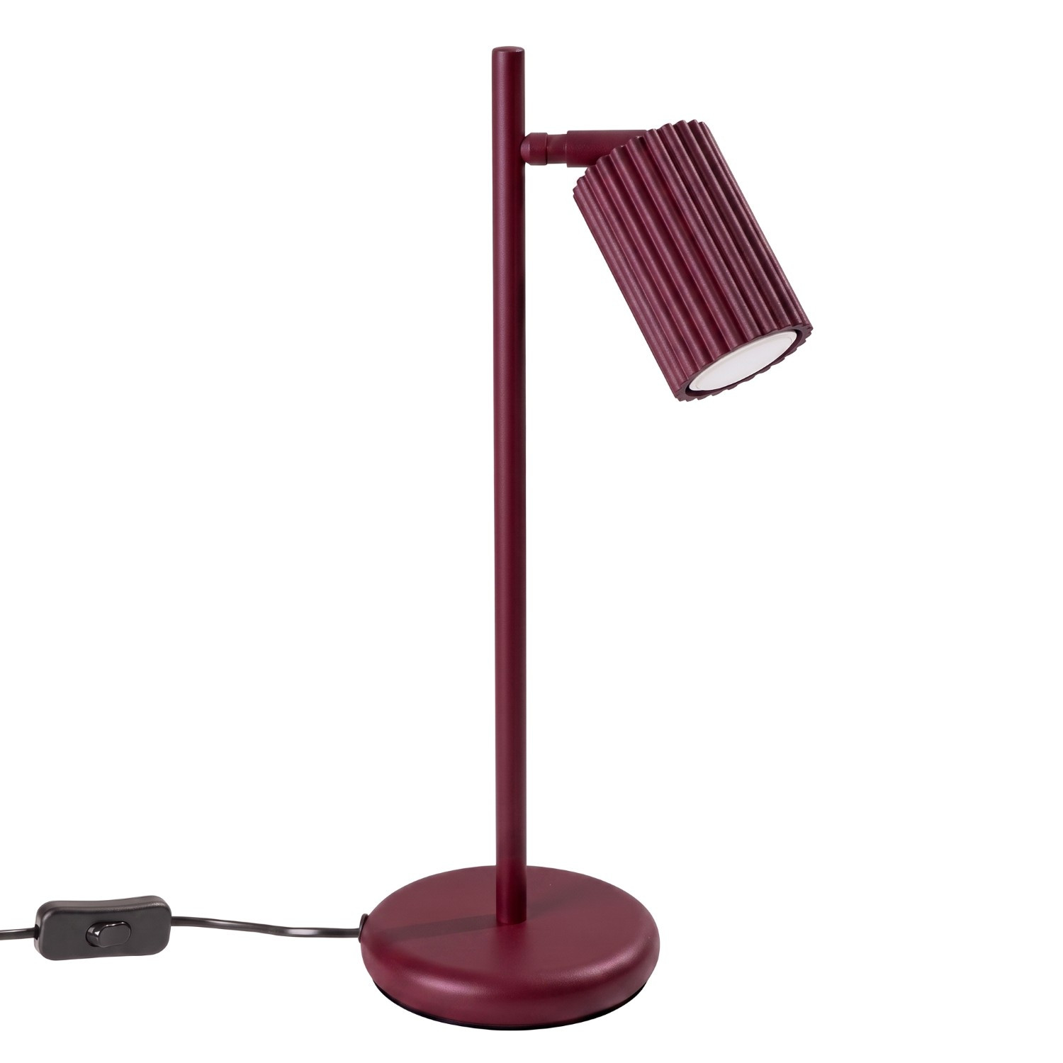 Lampes De Bureau Karbon Aluminium Bourgogne 1xgu10 Sollux
