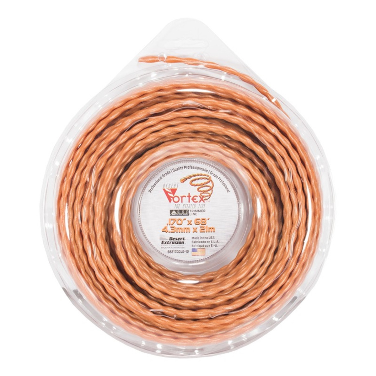 Fil Nylon Vortex Alu Ø4.3 Mm 21 M Orange
