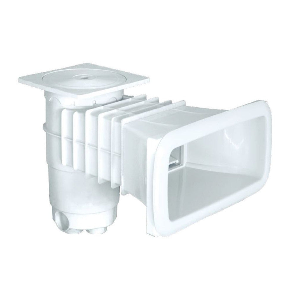 Weltico - Skimmer De Piscine Pour Liner 200 × 400 Mm - Volet Silencieux - Accès Panier Par Le Dessus - Finition Premium Beige