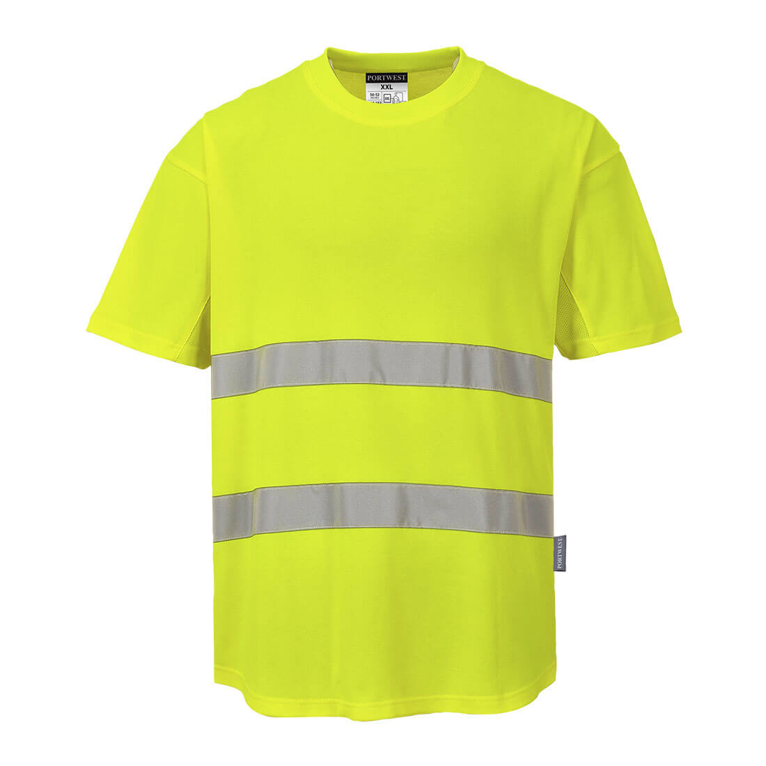 T-shirt Aéré 2 Bandes Hv Jaune Xl