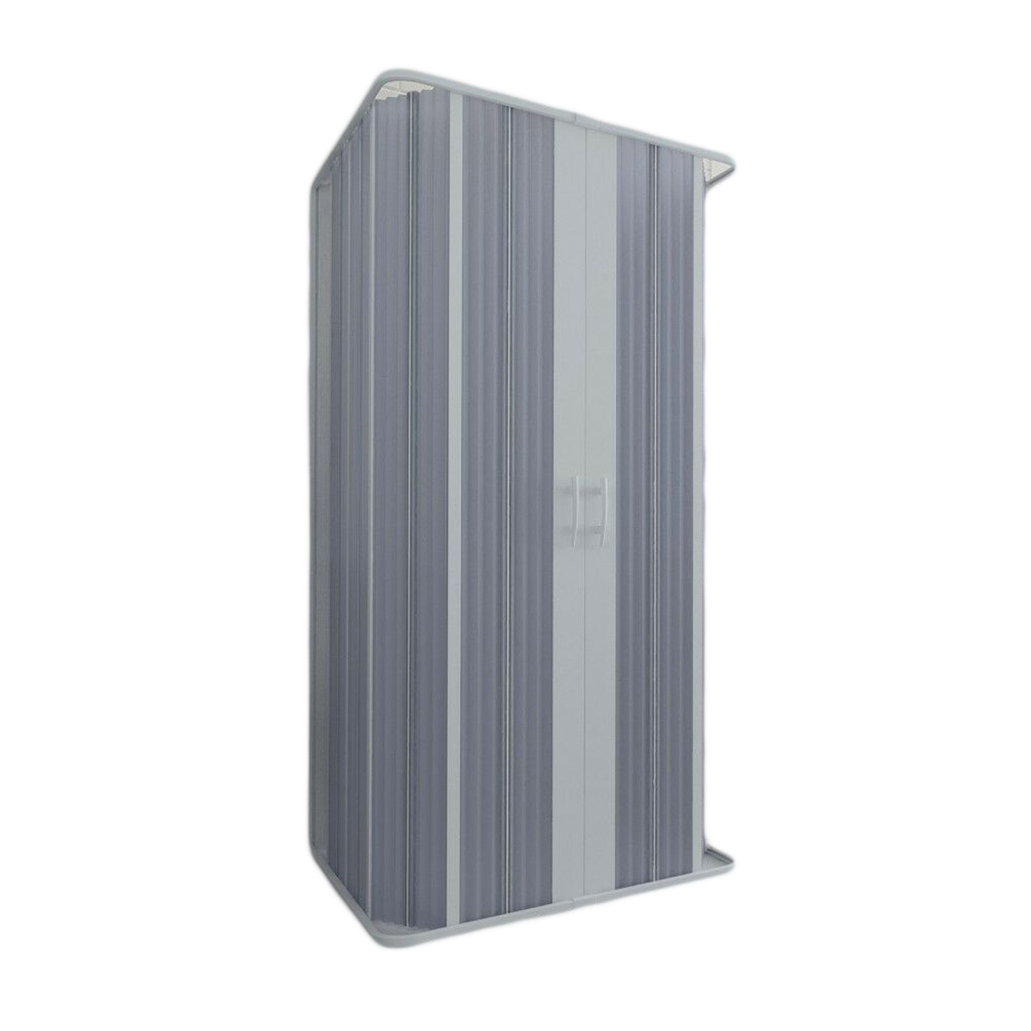 Forte - Cabine De Douche U 80x120 Cm En Pvc Blanc - Ouverture Centrale - Parois Anticalcaires - Hauteur 185 Cm - Installation Rapide
