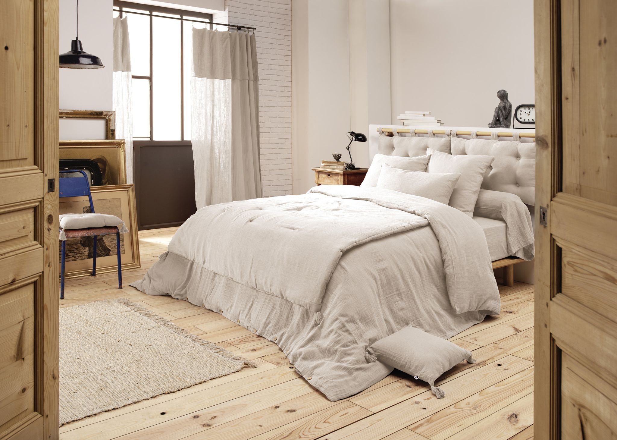 Housse De Couette 280 X 240 Cm King Size - Double Gaze - Mila Pampa