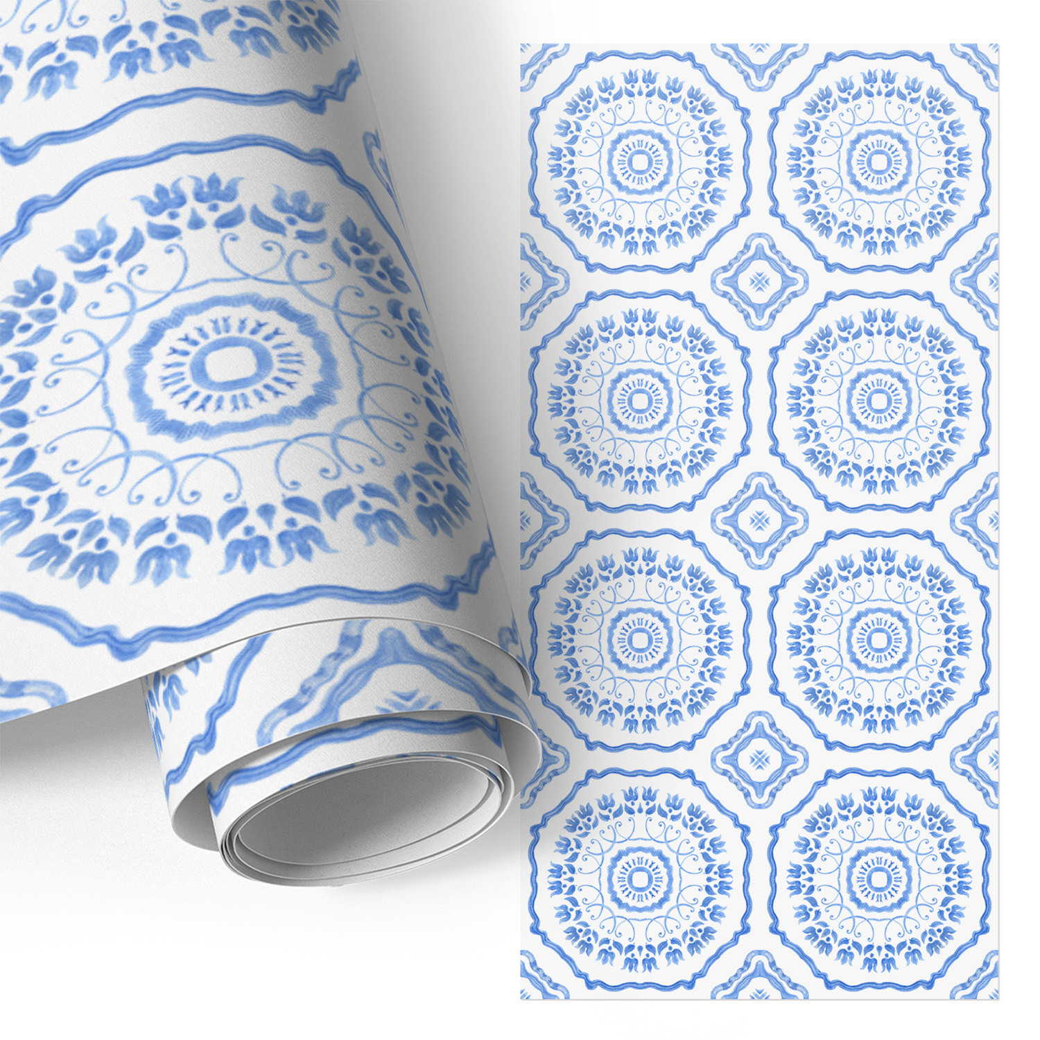 Film Auto-adhésif - Adhésif Décoratif - Imperméable - Pour Meubles - Pour Armoires Carreaux Grecs 65x130 Cm