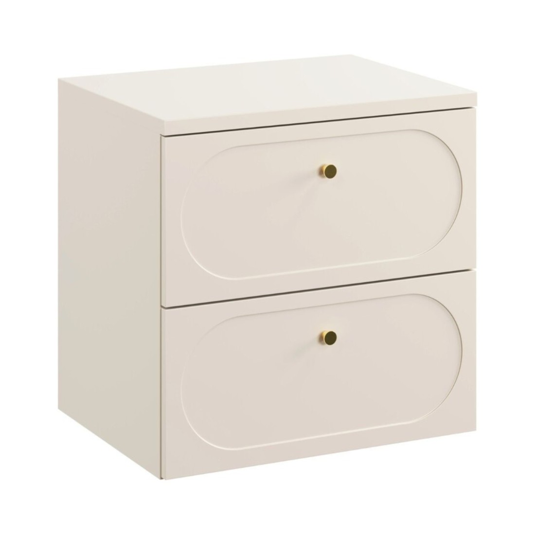 Ensemble De Salle De Bain Tornado Beige: Meuble Sous Vasque 60cm + Plan Pour Vasque