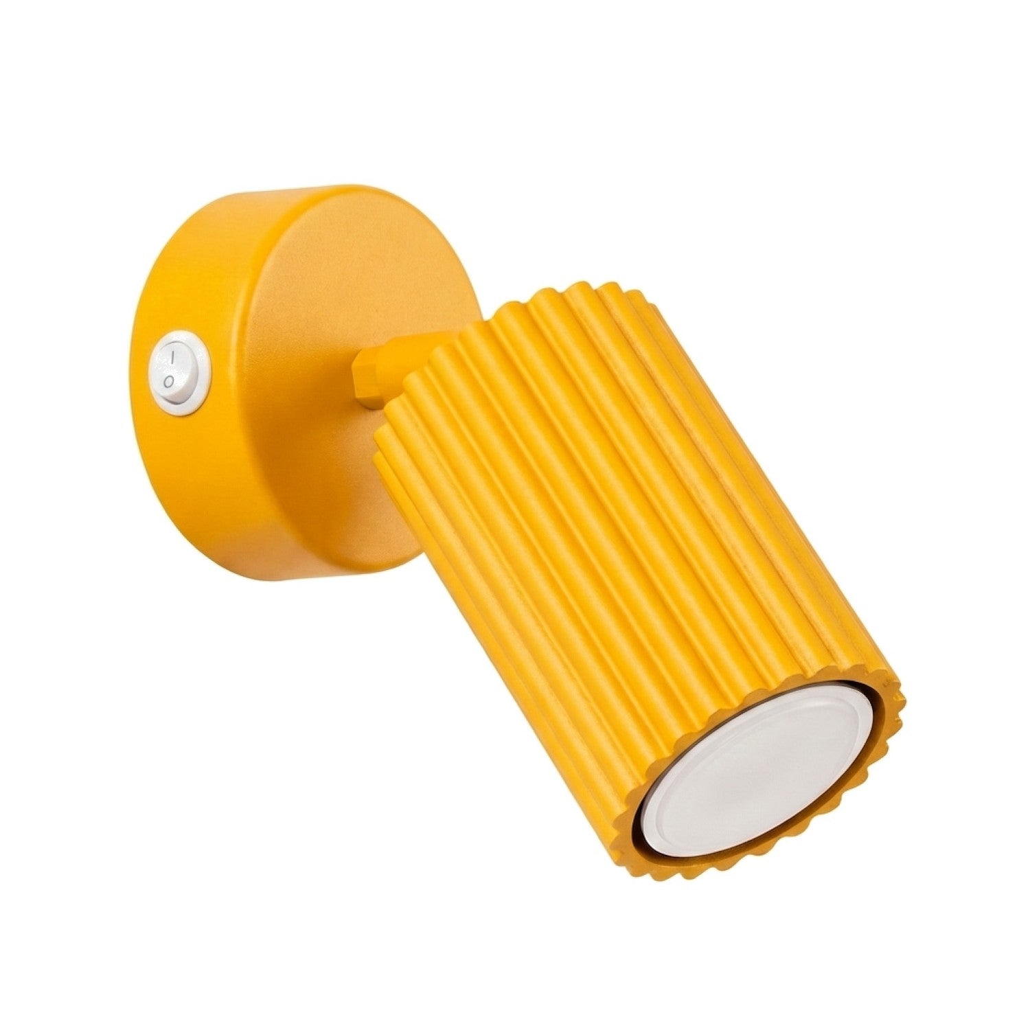 Applique Murale Orientable Jaune Nervurée 1xgu10 10w Karbon Sollux Lighting