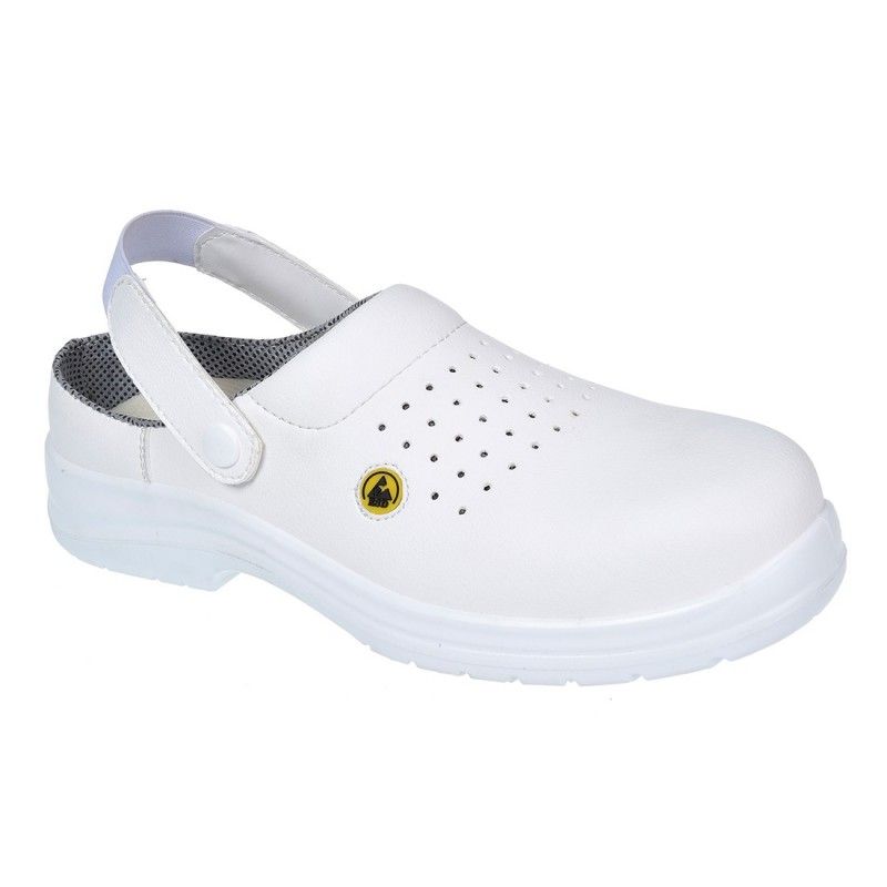 Sabot De Sécurité Ventilé Composite Esd Sb Ae Couleur: Blanc Taille 38 Portwest
