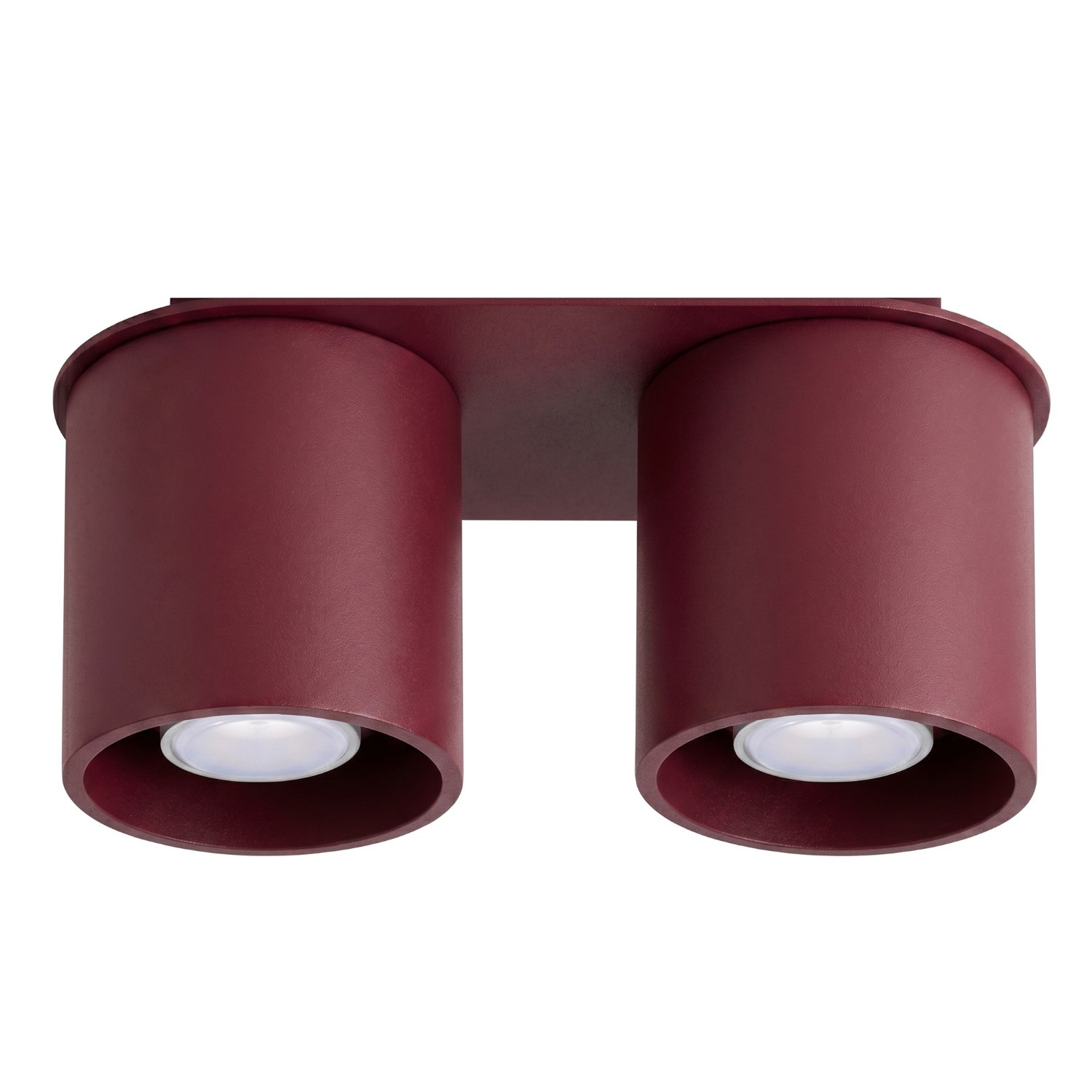 Plafonniers Orbis Aluminium Bourgogne 2xgu10 26cm Sollux