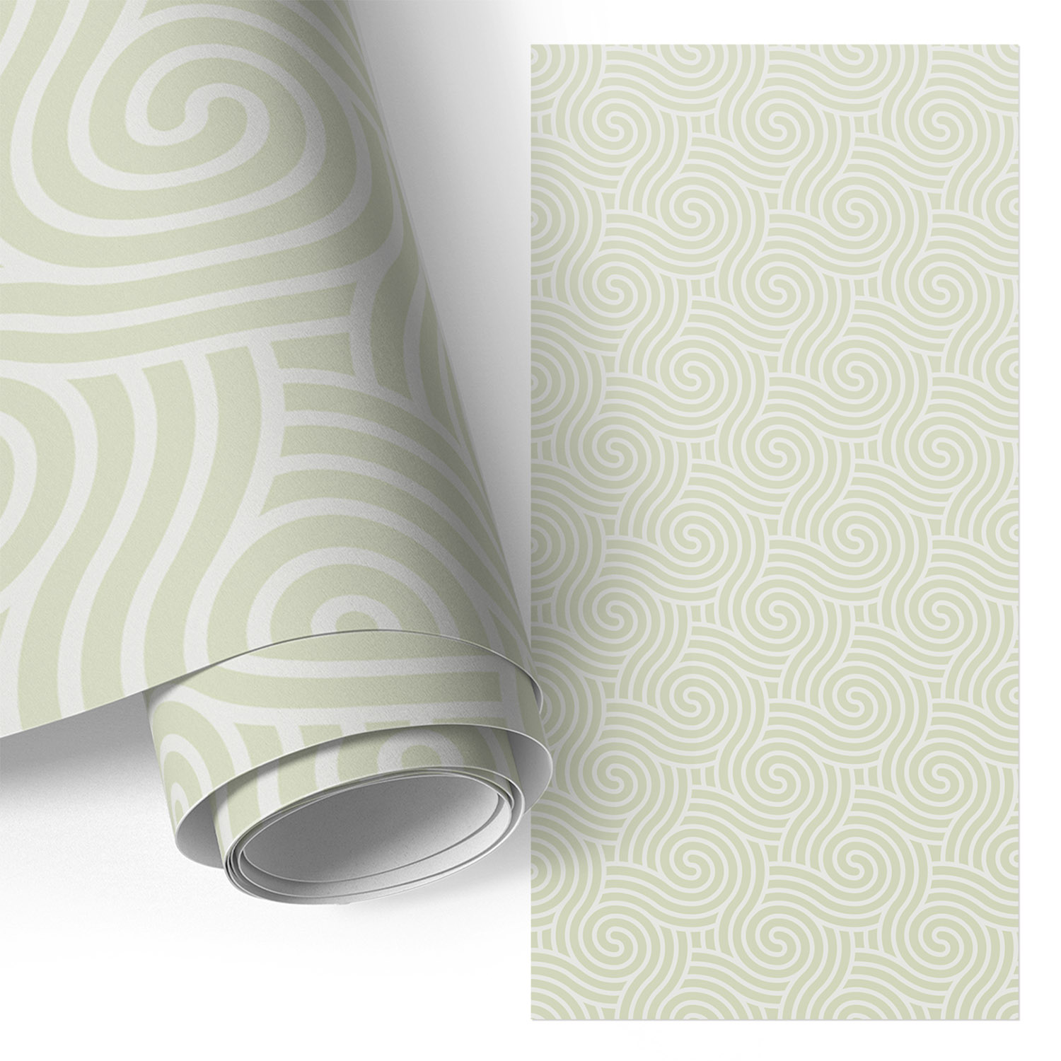 Film Adhésif Décoratif - Look Premium - Transformation Facile - Durable - Pour Placard - Pour Meubles Motifs En Spirale 50x100 Cm