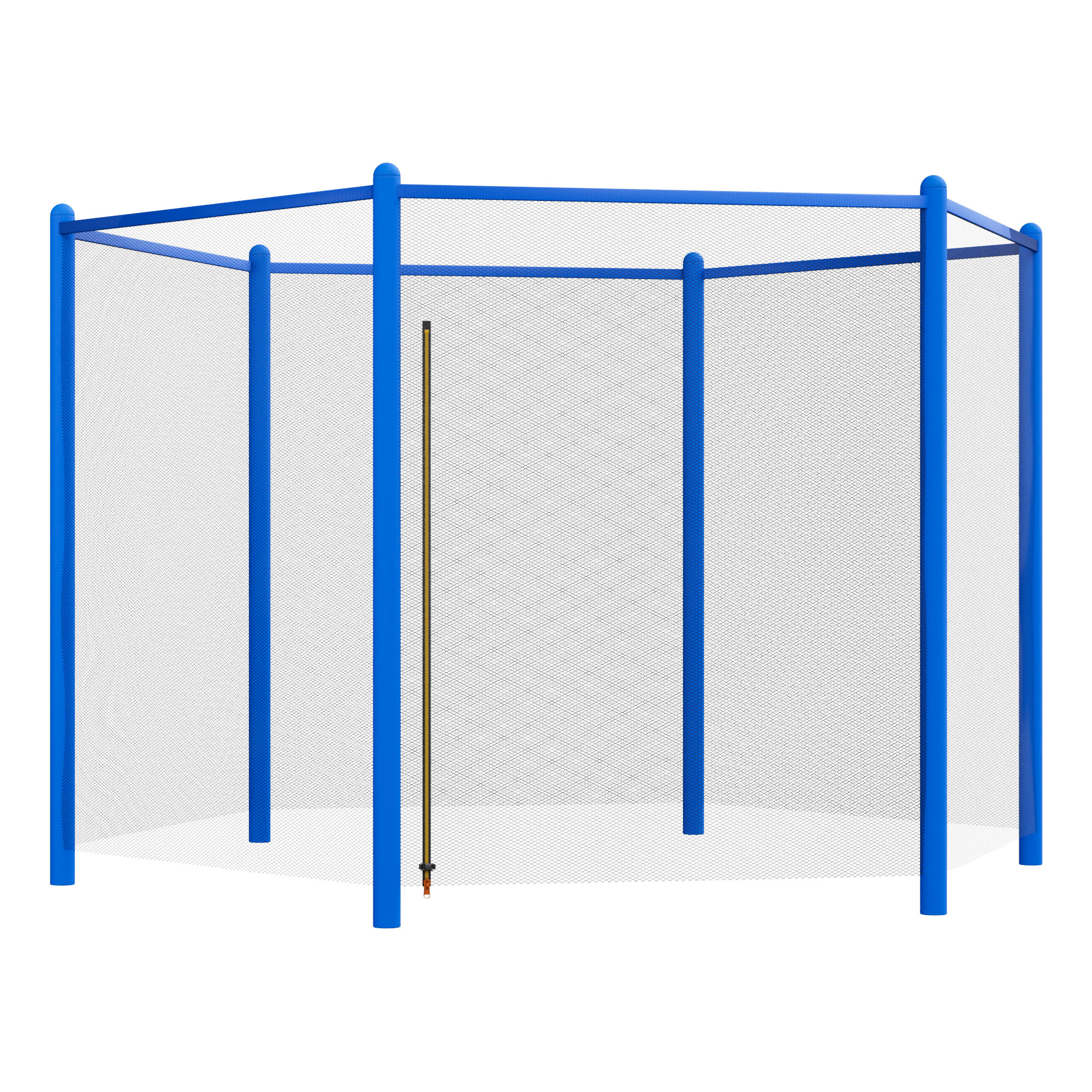 Jumpoo - Filet De Sécurité Complet Avec Tubes En Mousse De Rechange Pour Trampoline Enfants Ø250 Cm Bleu
