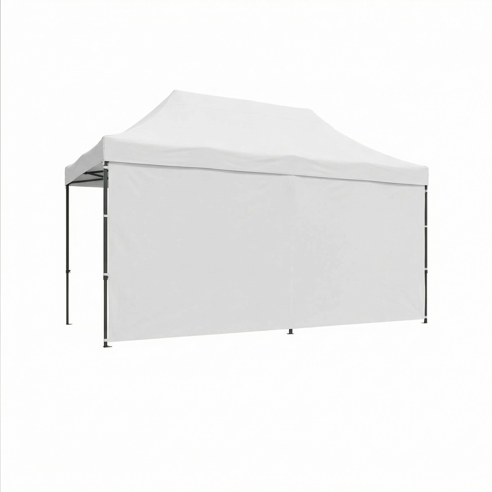 Toile Latérale 300x200h Cm Pour Gazebo De Jardin Noir